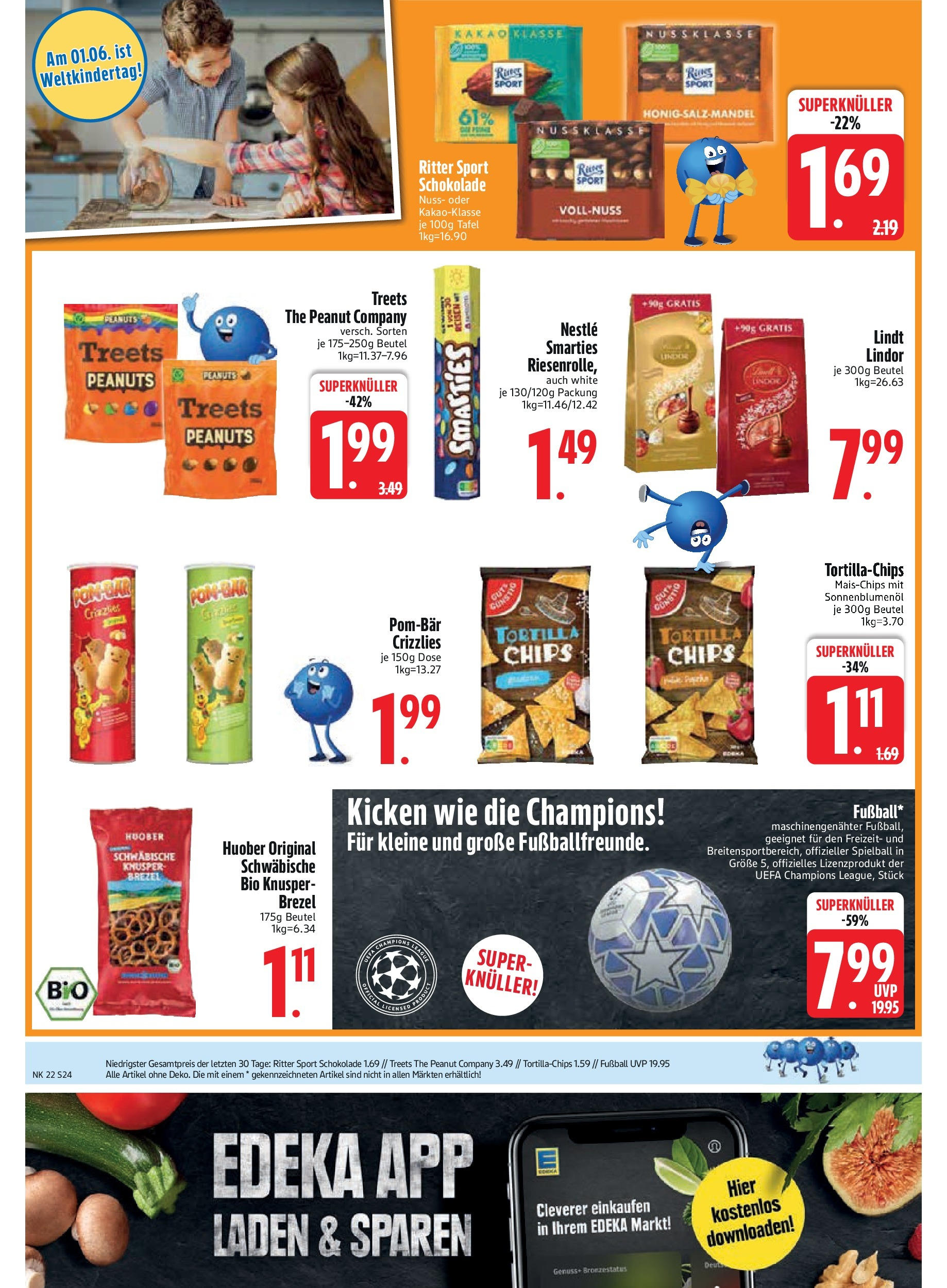 Edeka prospekt Unterföhring	 (ab 25.05.2025) » Angebote Online | Seite: 26 | Produkte: Sonnenblumenol, Ritter sport, POM-BÄR, Lindt