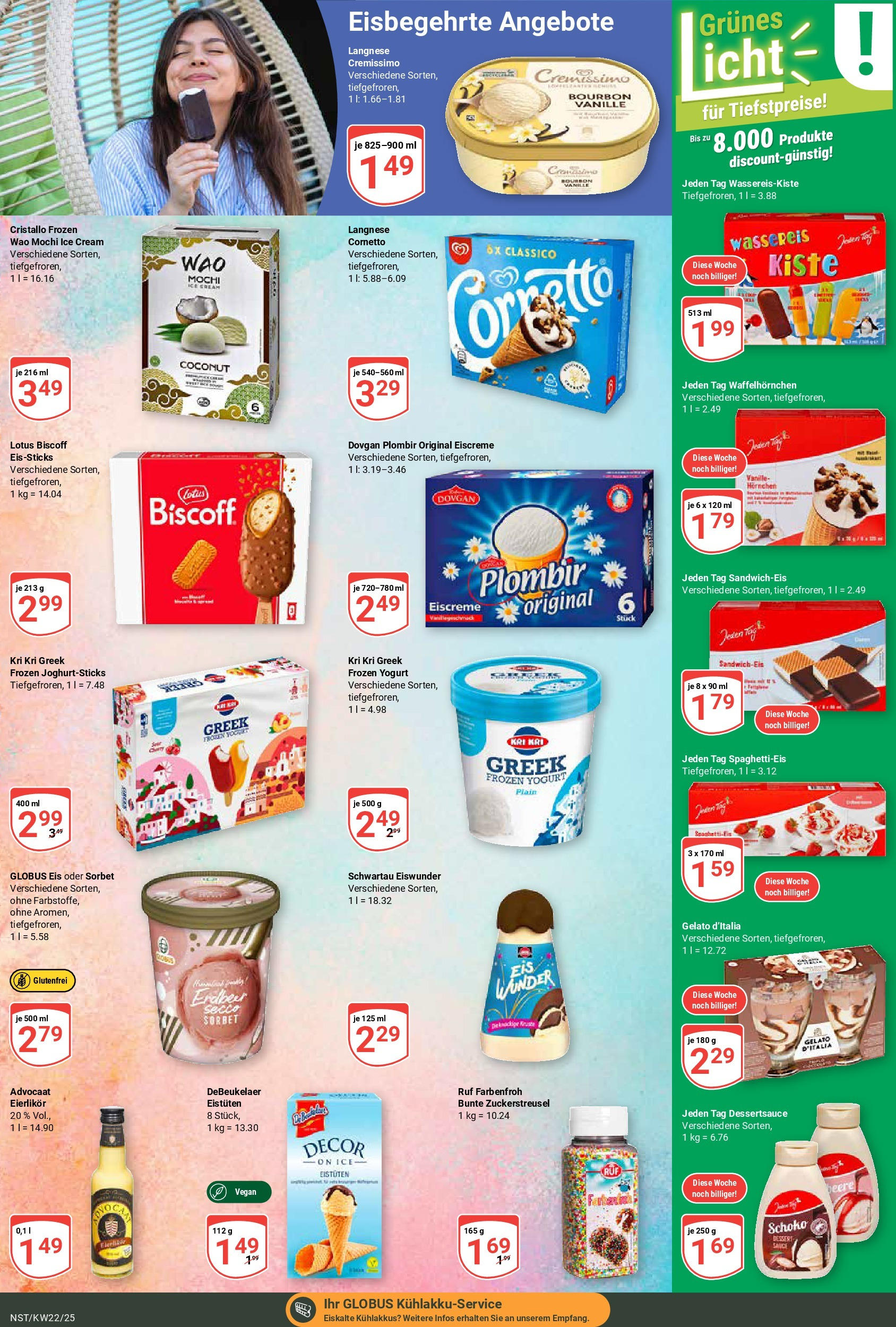 Globus prospekt Neustadt	 (ab 25.05.2025) » Angebote online | Seite: 12 | Produkte: Cremissimo, Eiscreme, Bourbon, Mochi