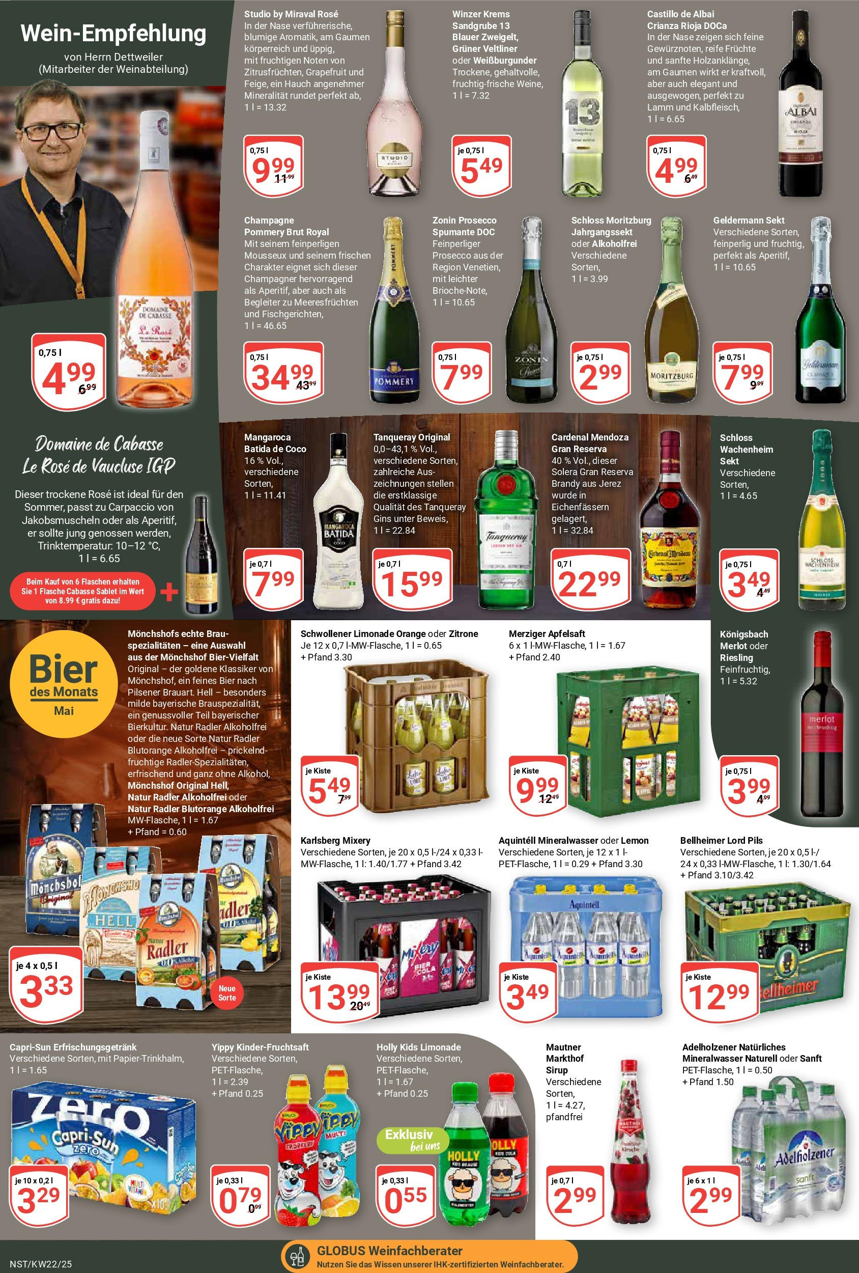 Globus prospekt Neustadt	 (ab 25.05.2025) » Angebote online | Seite: 17 | Produkte: Merlot, Prosecco, Zitrone, Mixery