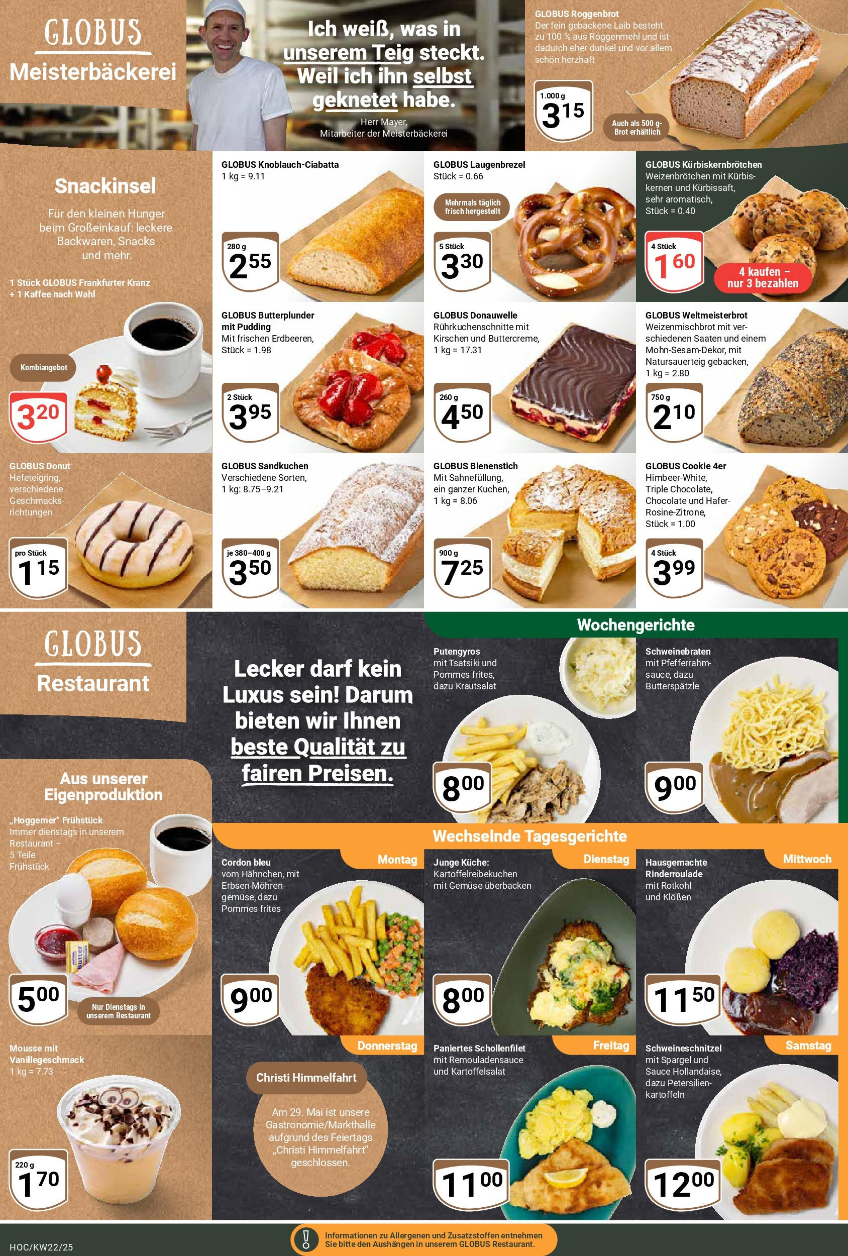 Globus prospekt Hockenheim	 (ab 25.05.2025) » Angebote online | Seite: 8 | Produkte: Butter, Rotkohl, Kartoffeln, Kürbis