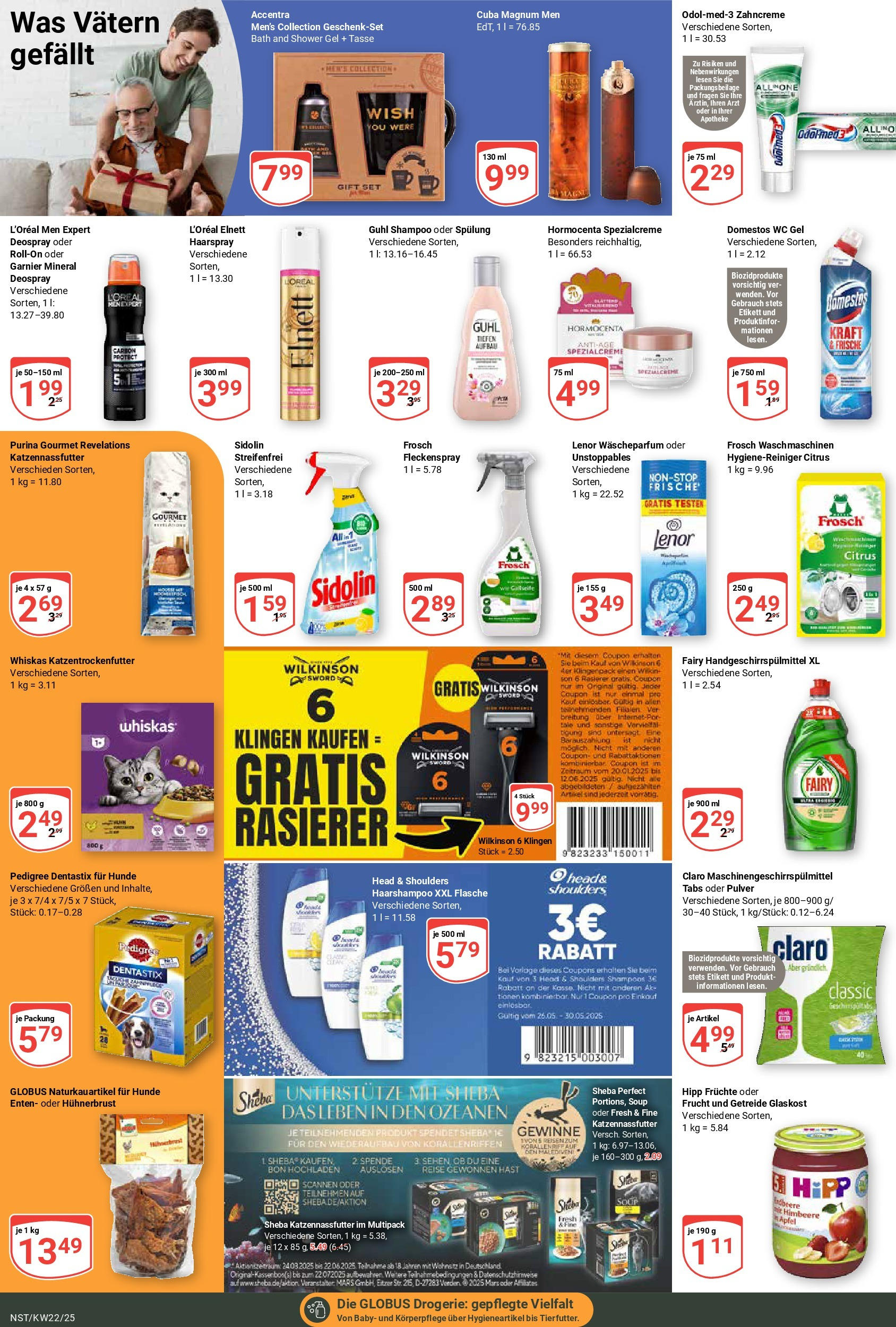 Globus prospekt Neustadt	 (ab 25.05.2025) » Angebote online | Seite: 19 | Produkte: Lenor, Eau de Toilette, Deospray, Getreide