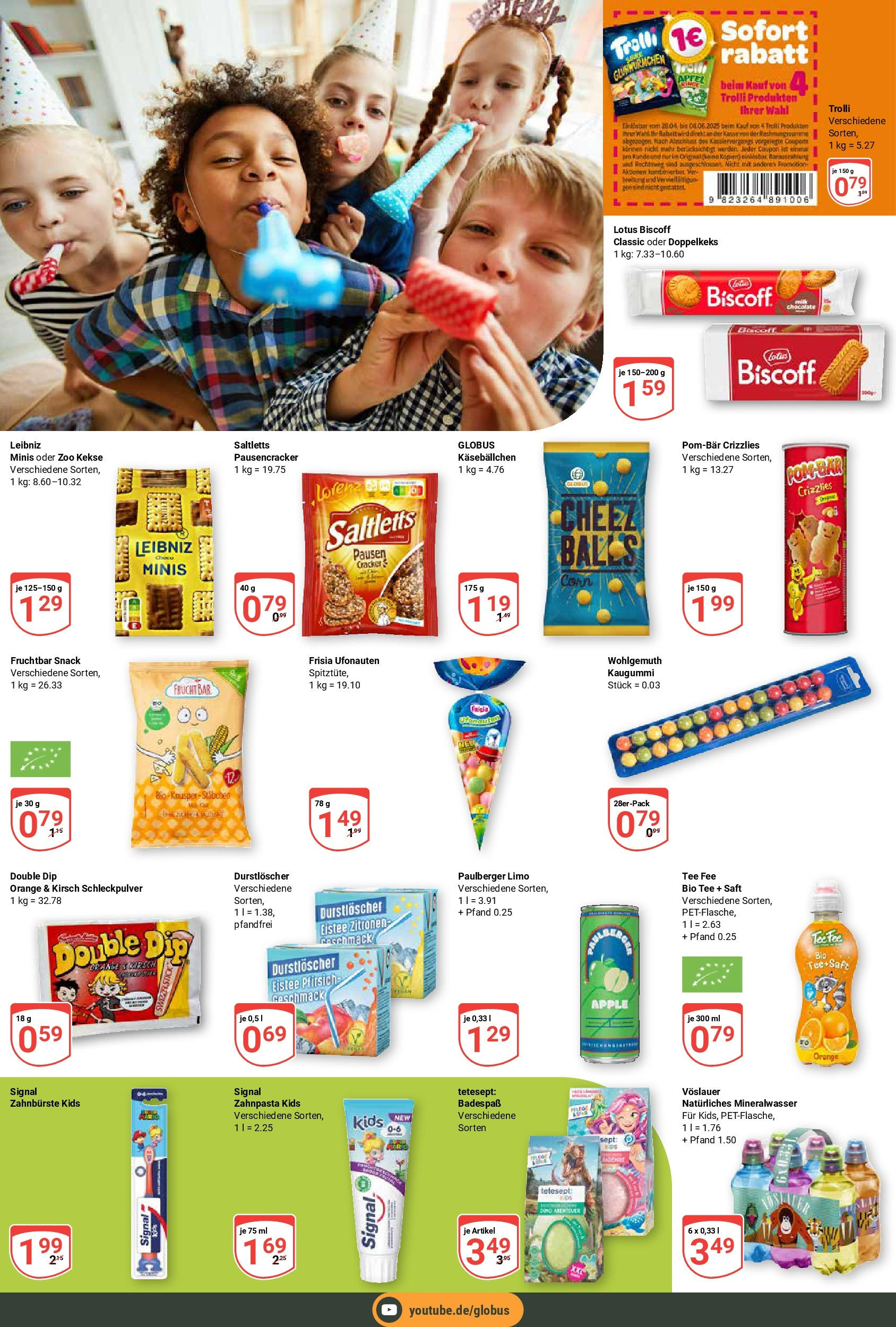 Globus prospekt Hockenheim	 (ab 25.05.2025) » Angebote online | Seite: 11 | Produkte: POM-BÄR, Zahnbürste, Pfirsich, Saft