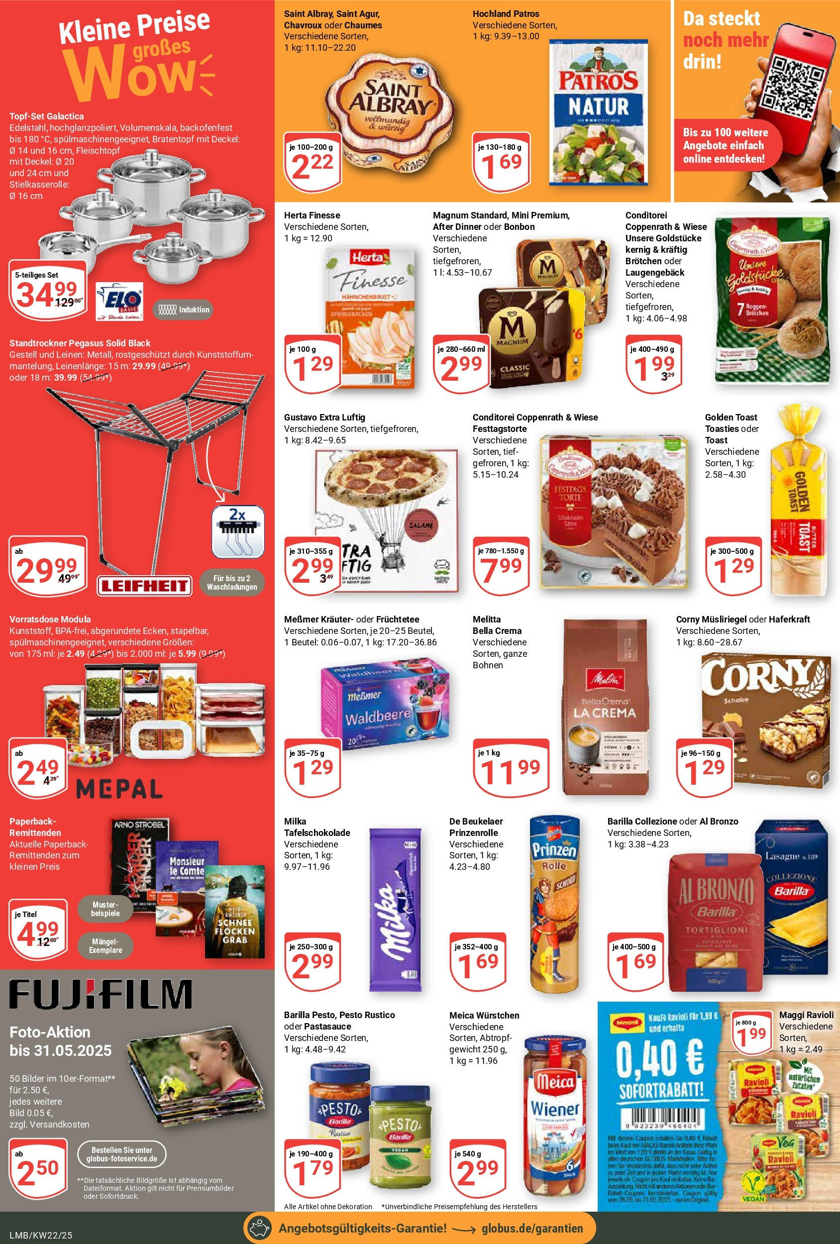 Globus prospekt Limburg	 (ab 25.05.2025) » Angebote online | Seite: 4 | Produkte: Butter, Patros, Pizza, Flocken