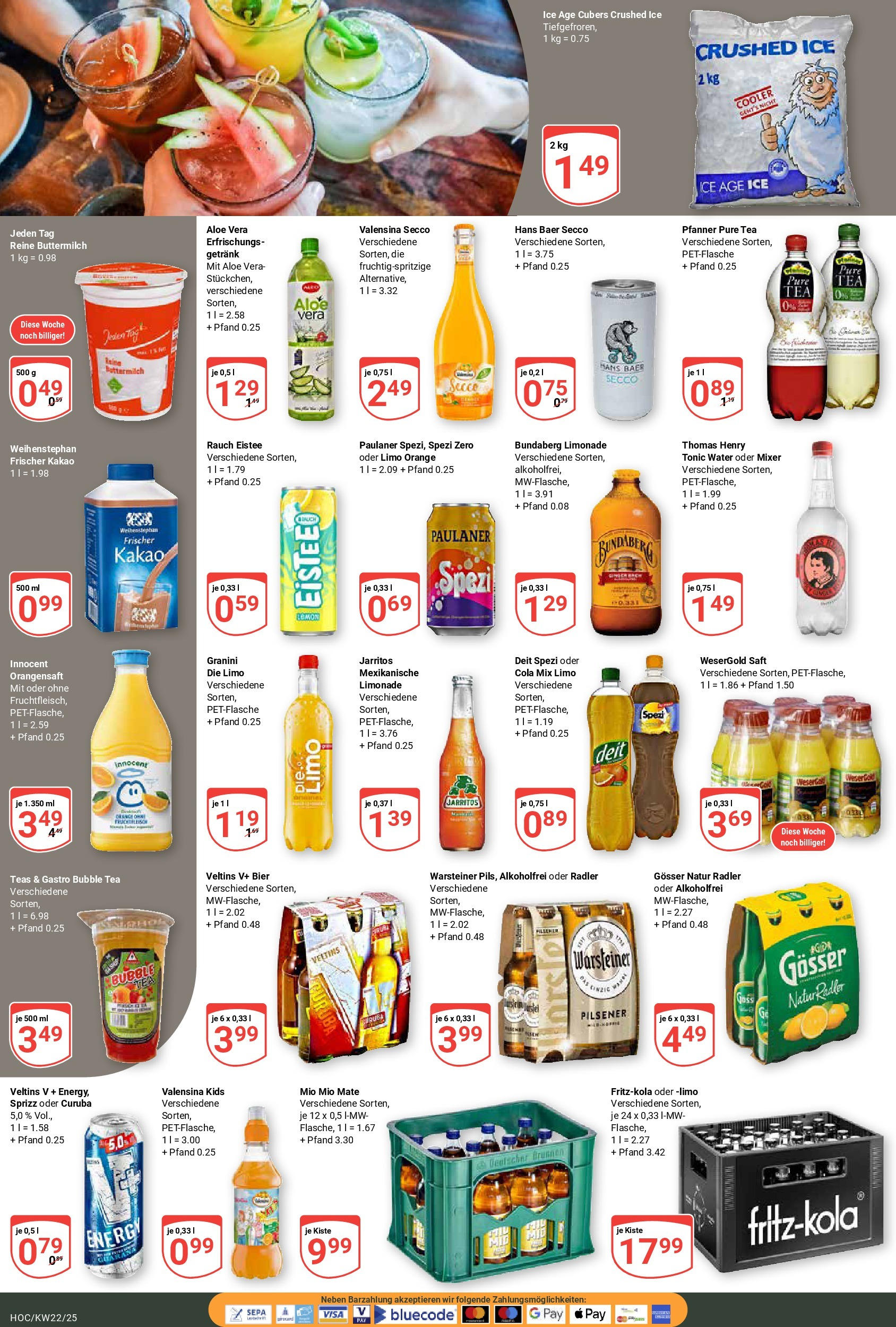 Globus prospekt Hockenheim	 (ab 25.05.2025) » Angebote online | Seite: 18 | Produkte: Limonade, Radler, Warsteiner, Saft