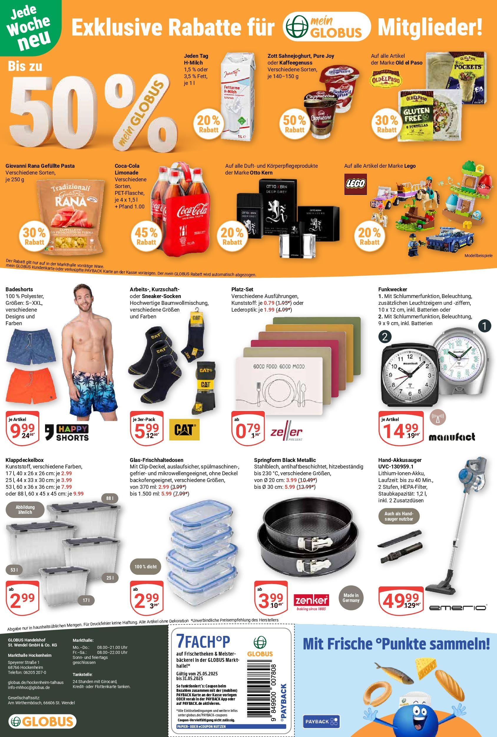 Globus prospekt Hockenheim	 (ab 25.05.2025) » Angebote online | Seite: 22 | Produkte: Badeshorts, Batterien, Limonade, Pasta