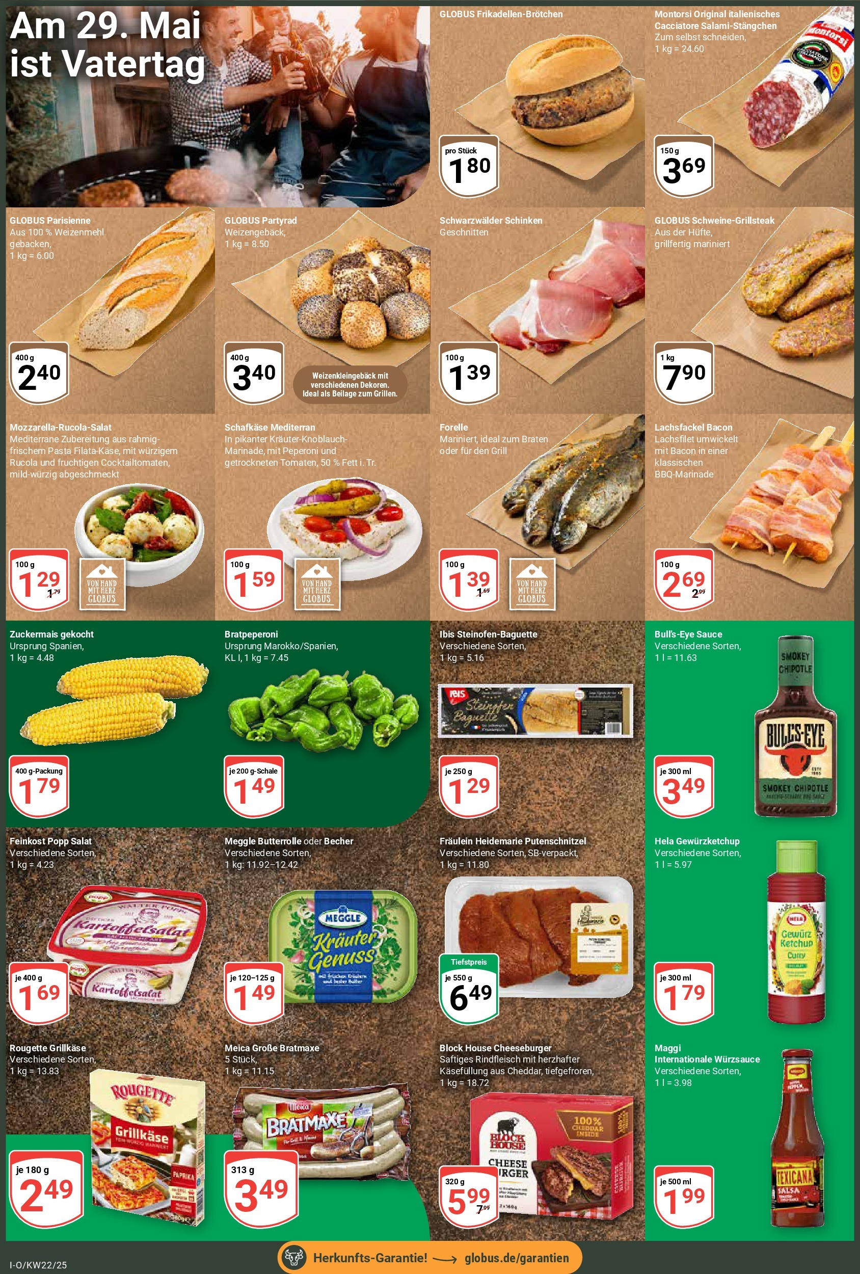 Globus prospekt Idar-Oberstein (ab 25.05.2025) » Angebote ab Montag | Seite: 2 | Produkte: Baguette, Putenschnitzel, Schinken, Steak Globus prospekt Idar-Oberstein (ab 25.05.2025) » Angebote online | Seite: 2 | Produkte: Baguette, Putenschnitzel, Schinken, Steak