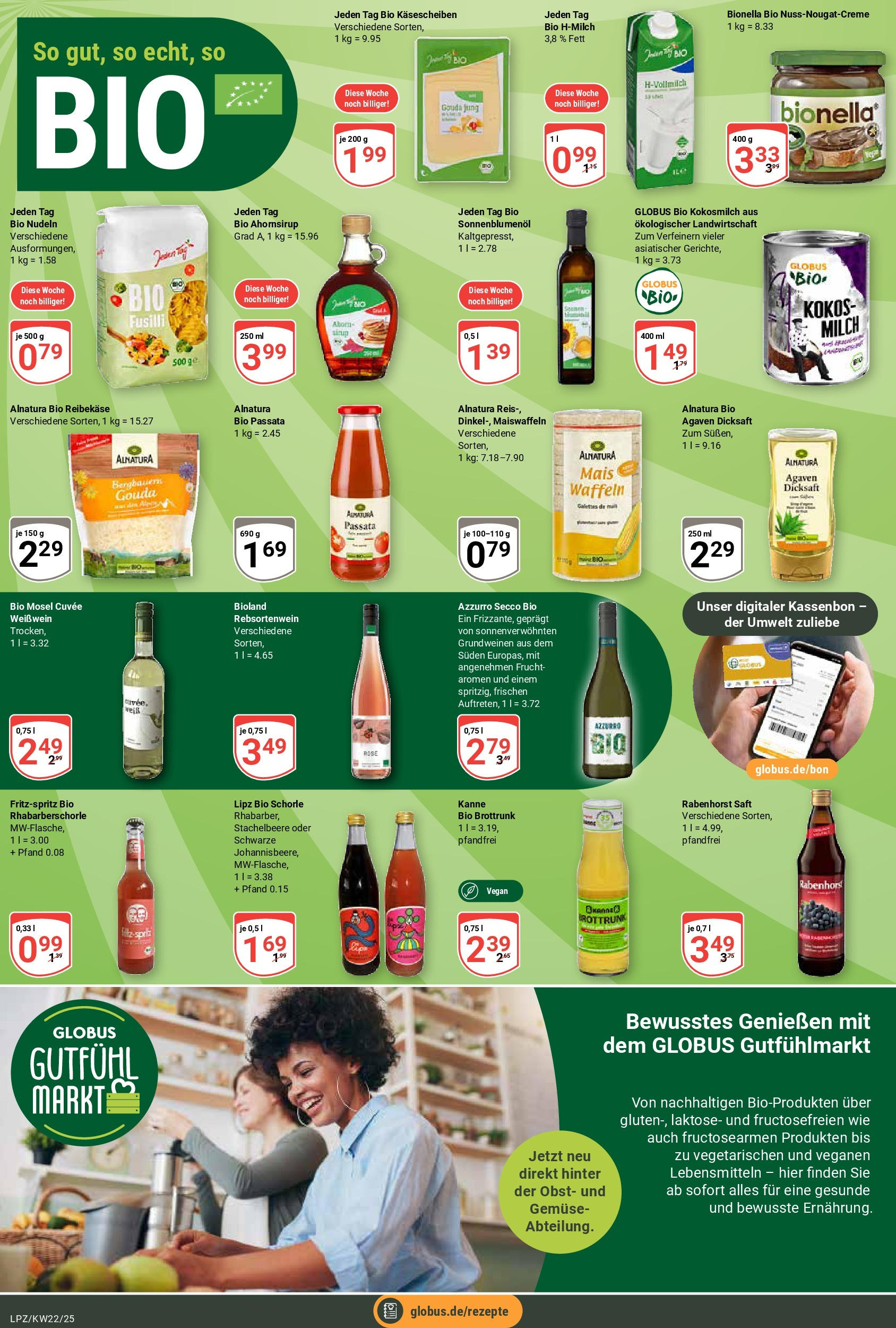Globus prospekt Leipzig	 (ab 25.05.2025) » Angebote online | Seite: 13 | Produkte: Sonnenblumenol, Pasta, Saft, Reis