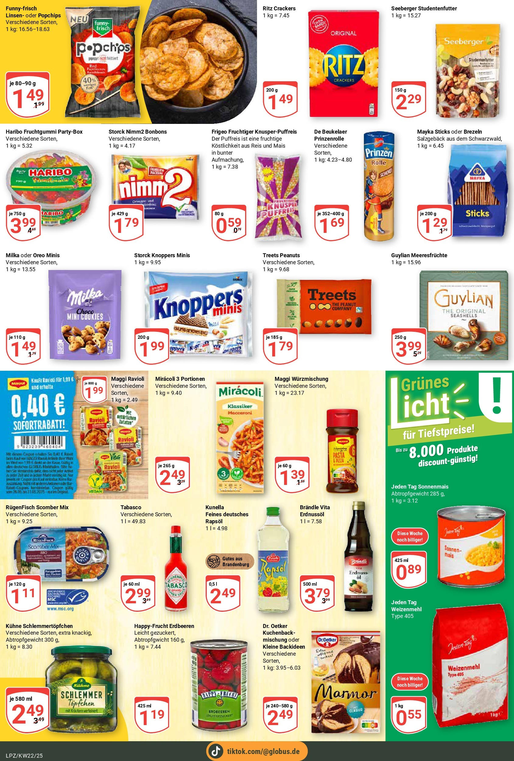 Globus prospekt Leipzig	 (ab 25.05.2025) » Angebote online | Seite: 15 | Produkte: Weizenmehl, Milka, Meeresfrüchte, Pasta