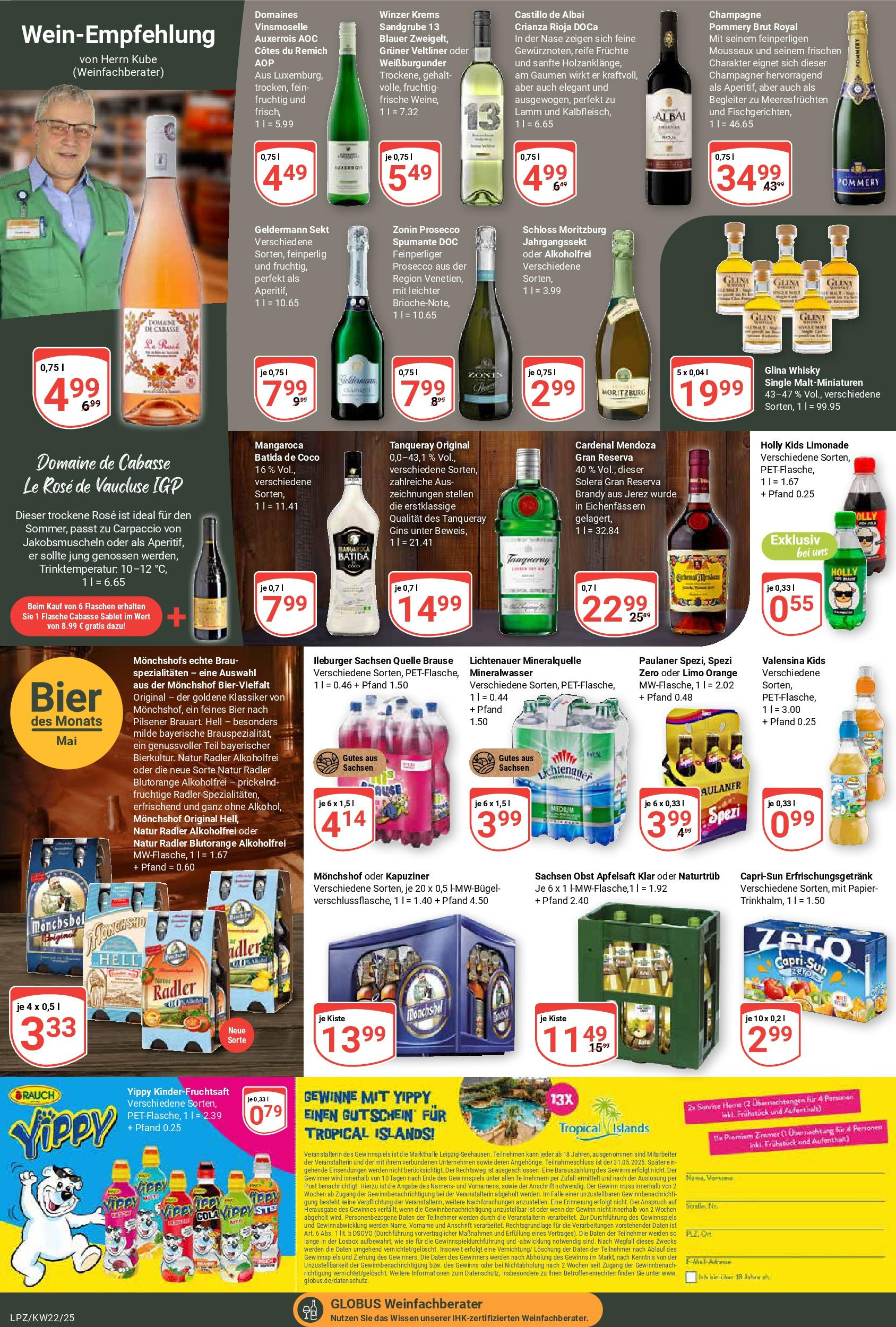 Globus prospekt Leipzig	 (ab 25.05.2025) » Angebote online | Seite: 17 | Produkte: Whisky, Prosecco, Radler, Gin