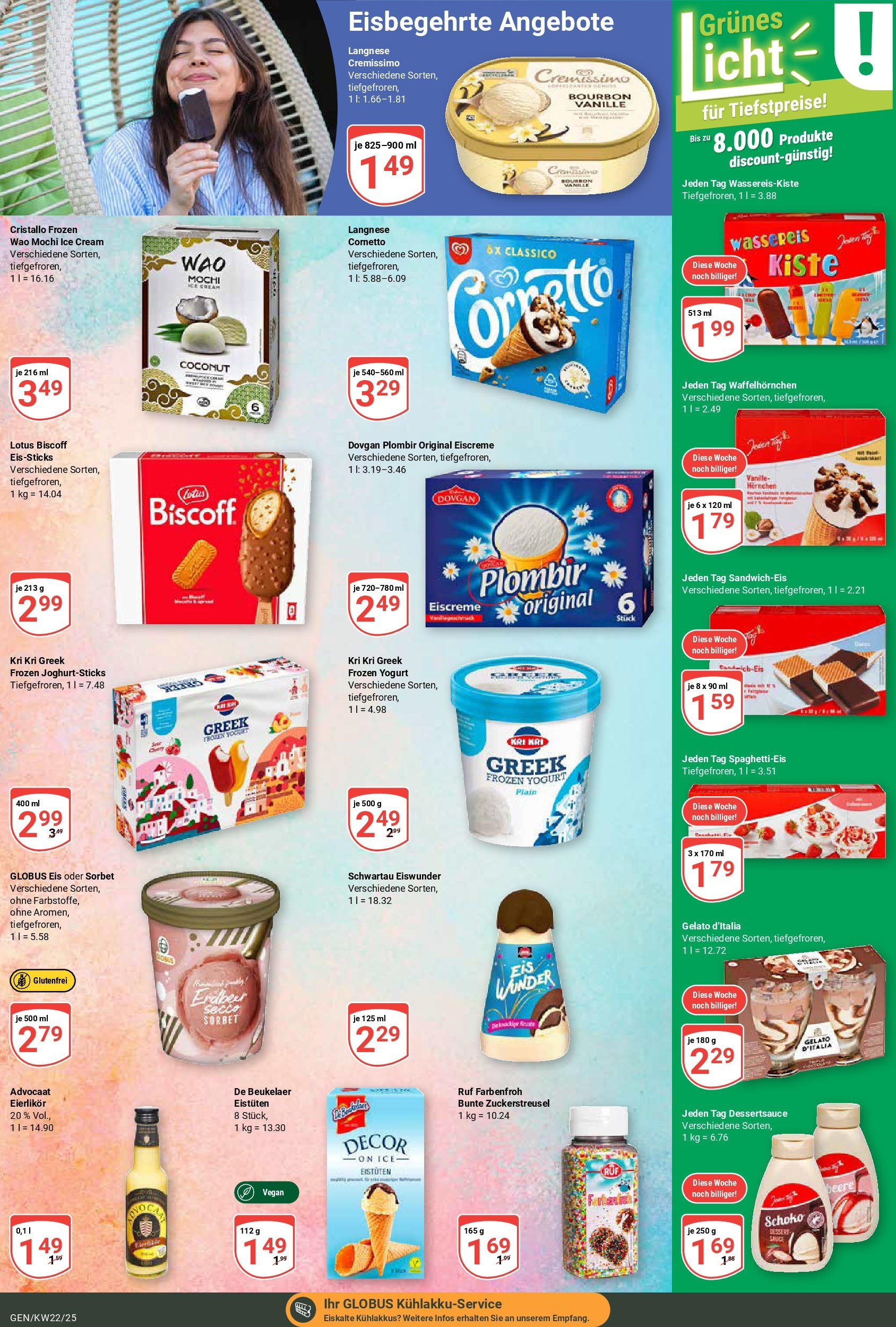 Globus prospekt Gensingen	 (ab 25.05.2025) » Angebote online | Seite: 13 | Produkte: Langnese, Langnese cremissimo, Eiscreme, Eis