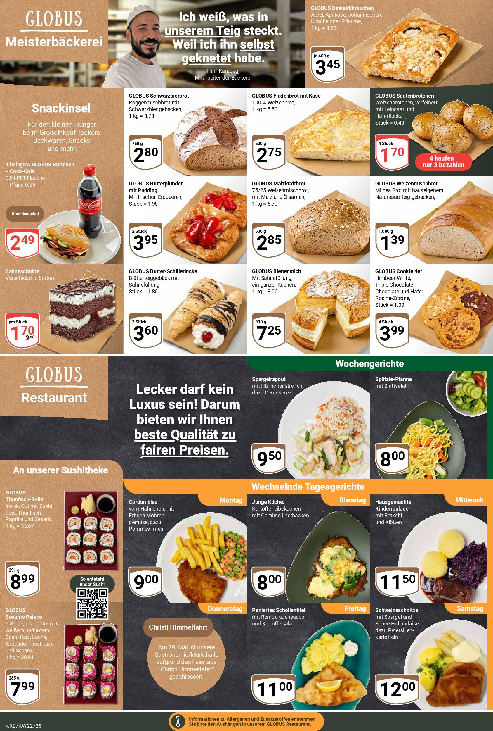 Globus prospekt Krefeld	 (ab 25.05.2025) » Angebote online | Seite: 9 | Produkte: Pommes frites, Pudding, Kartoffeln, Kuchen