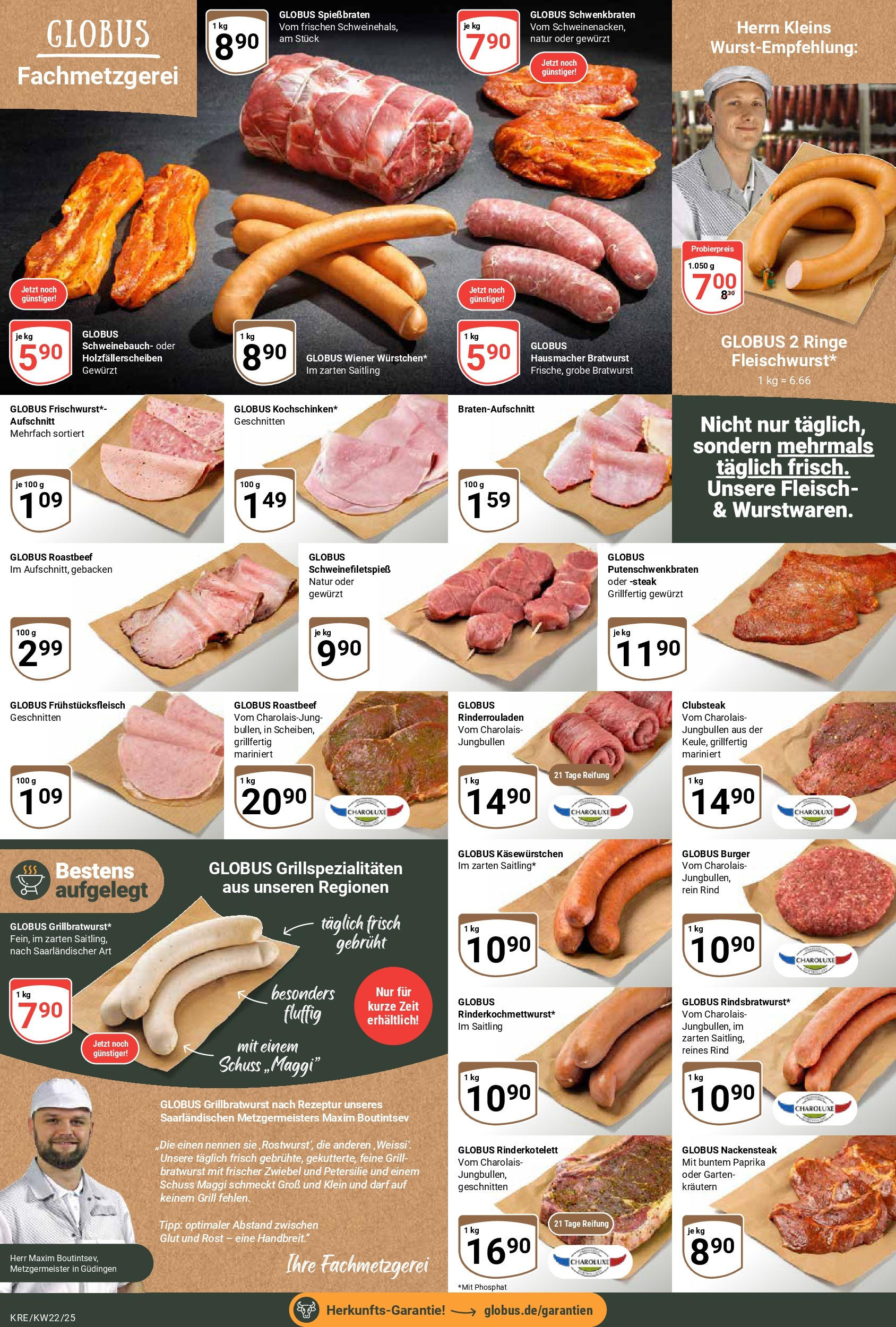 Globus prospekt Krefeld	 (ab 25.05.2025) » Angebote online | Seite: 10 | Produkte: Grill, Petersilie, Steak, Fleisch