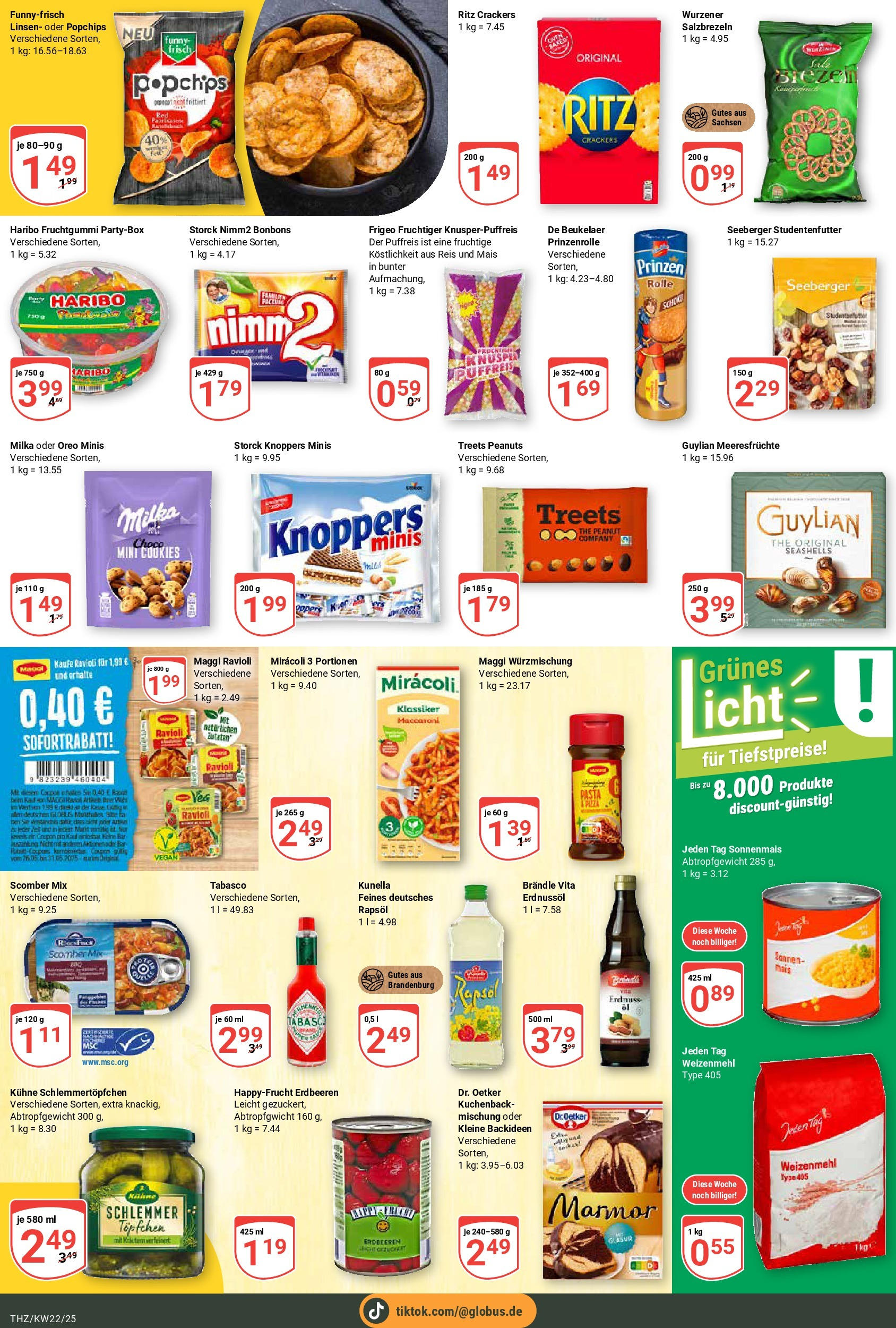 Globus prospekt Zeitz	 (ab 25.05.2025) » Angebote online | Seite: 14 | Produkte: Milka, Meeresfrüchte, Pasta, Erdbeeren
