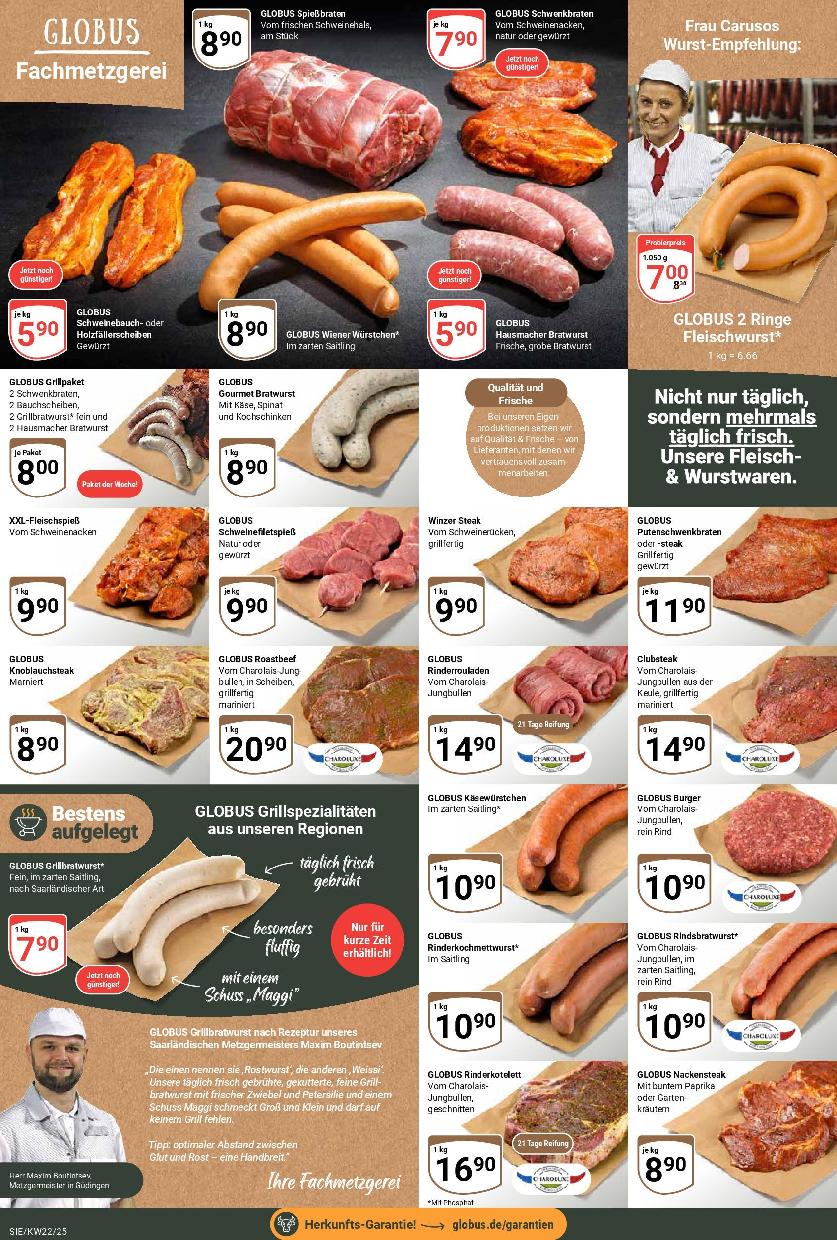 Globus prospekt Siegen	 (ab 25.05.2025) » Angebote online | Seite: 12 | Produkte: Paprika, Petersilie, Steak, Fleisch