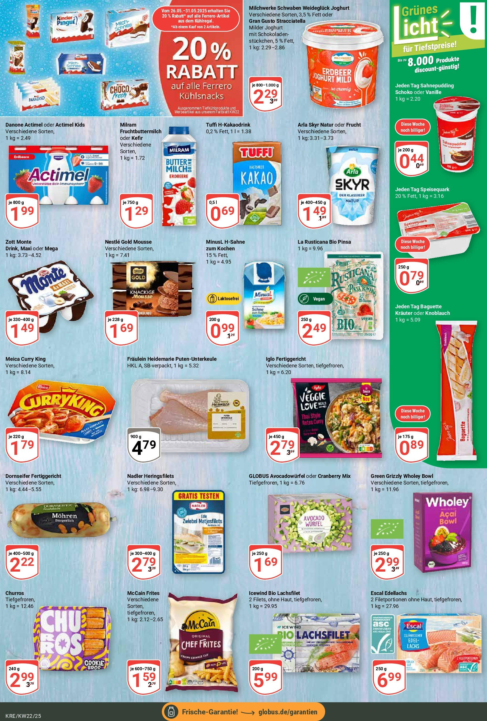 Globus prospekt Krefeld	 (ab 25.05.2025) » Angebote online | Seite: 12 | Produkte: McCain, Meica, Avocado, Milram