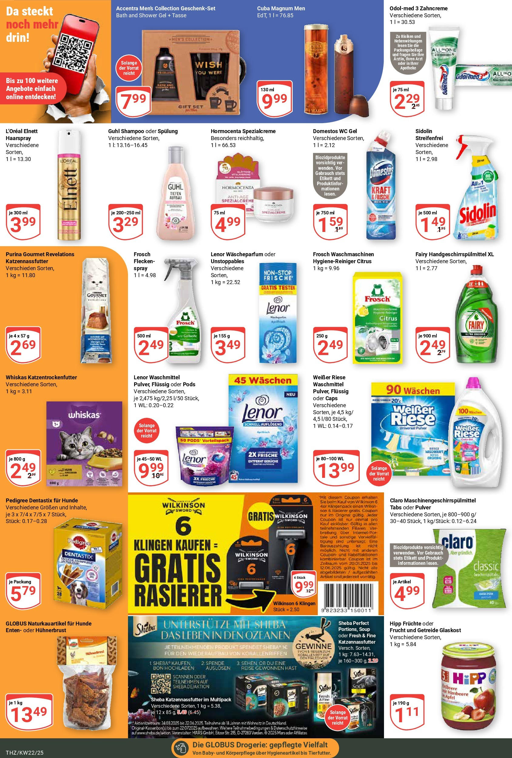 Globus prospekt Zeitz	 (ab 25.05.2025) » Angebote online | Seite: 17 | Produkte: Eau de Toilette, Haarspray, Shower Gel, Getreide
