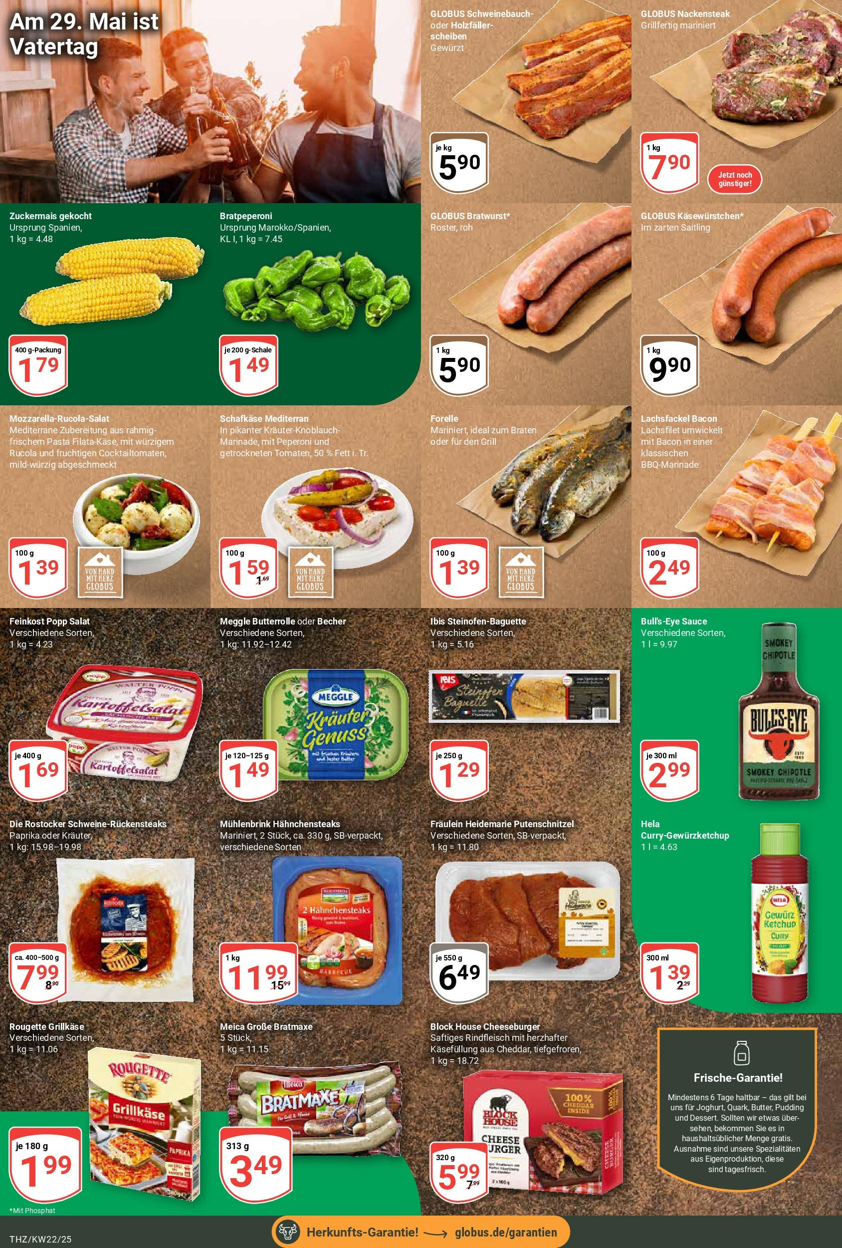 Globus prospekt Zeitz	 (ab 25.05.2025) » Angebote online | Seite: 21 | Produkte: Rucola, Paprika, Steak, Ketchup
