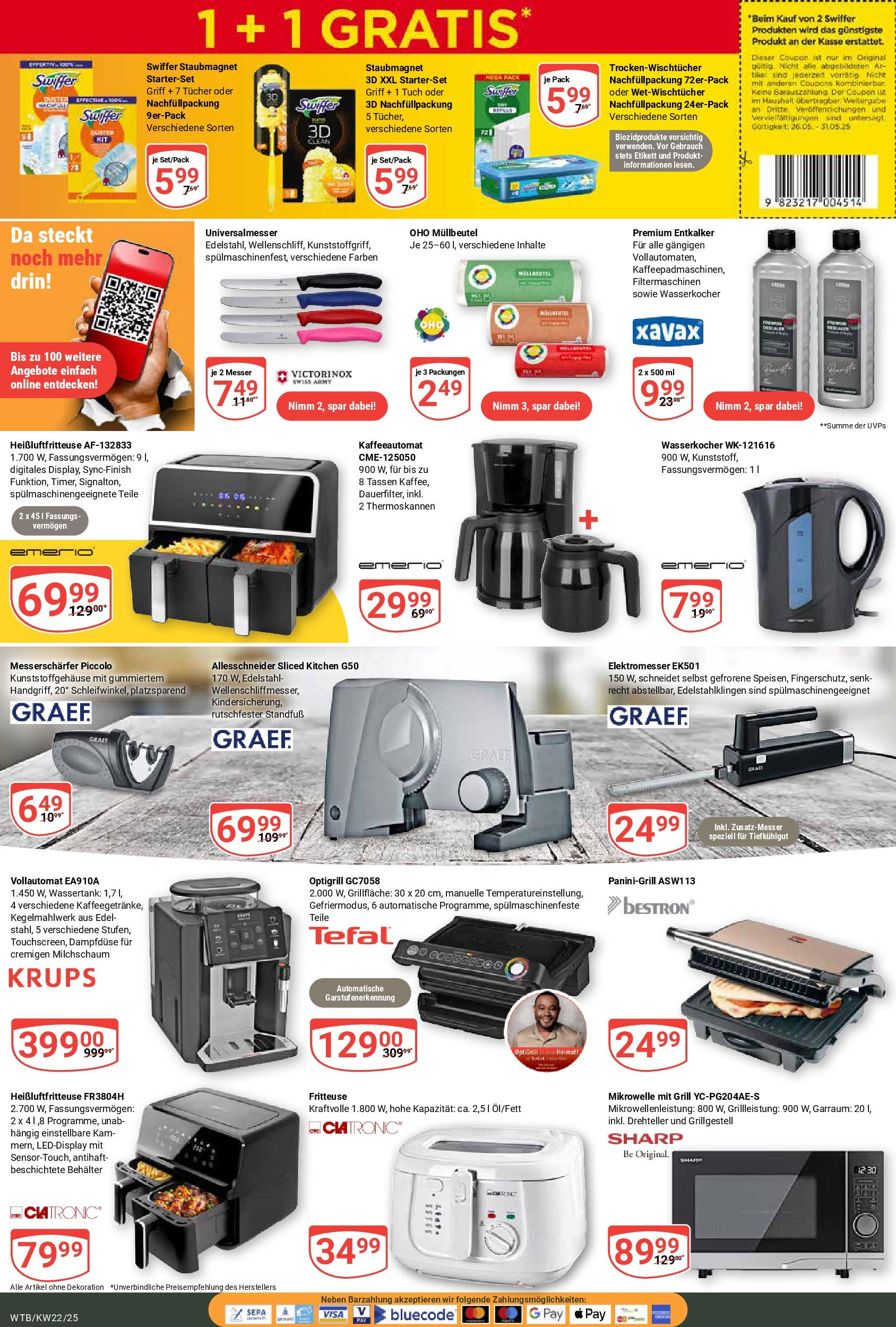 Globus prospekt Wächtersbach	 (ab 25.05.2025) » Angebote online | Seite: 21 | Produkte: Krups, Mikrowelle, Grill, Wasserkocher