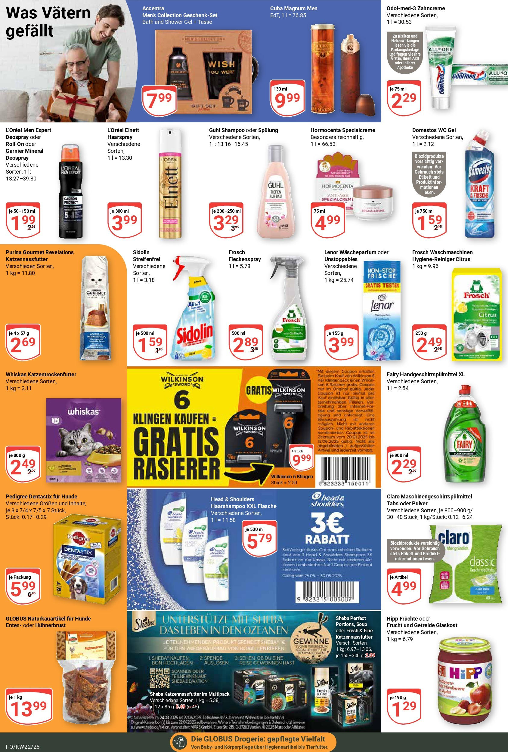 Globus prospekt Idar-Oberstein (ab 25.05.2025) » Angebote ab Montag | Seite: 23 | Produkte: Rasierer, Shampoo, Haarspray, Deospray Globus prospekt Idar-Oberstein (ab 25.05.2025) » Angebote online | Seite: 23 | Produkte: Rasierer, Shampoo, Haarspray, Deospray