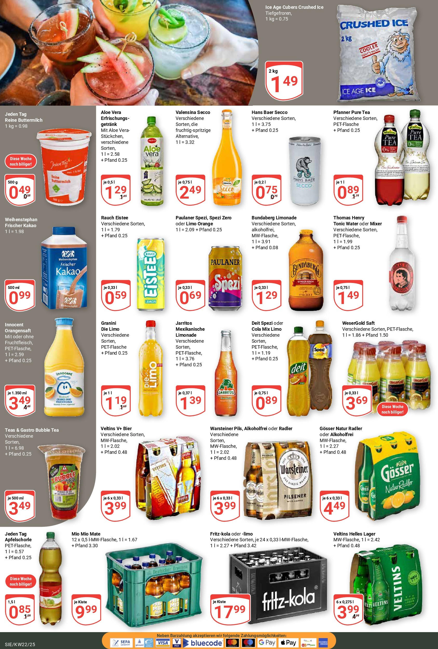 Globus prospekt Siegen	 (ab 25.05.2025) » Angebote online | Seite: 22 | Produkte: Mixer, Cola, Valensina, Saft