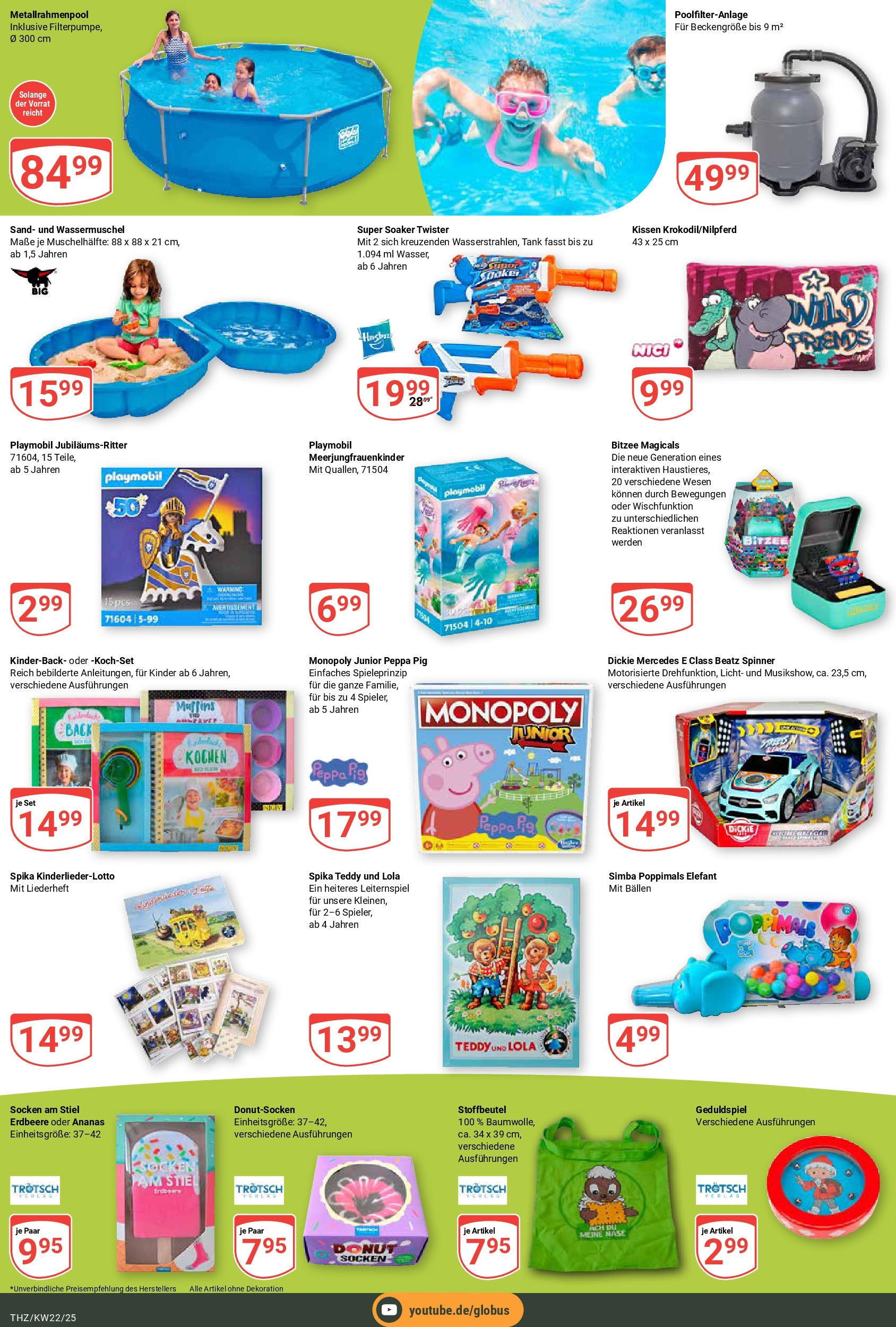 Globus prospekt Zeitz	 (ab 25.05.2025) » Angebote online | Seite: 26 | Produkte: Kissen, Ananas, Socken