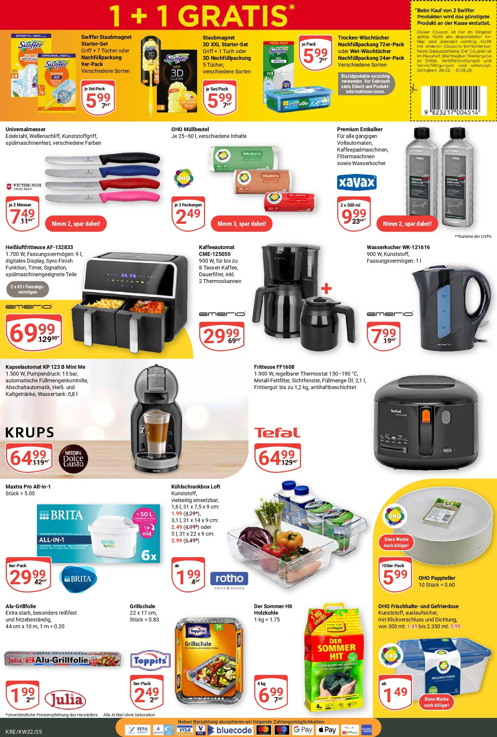 Globus prospekt Krefeld	 (ab 25.05.2025) » Angebote online | Seite: 24 | Produkte: Grill, Box, Swiffer, Heißluftfritteuse