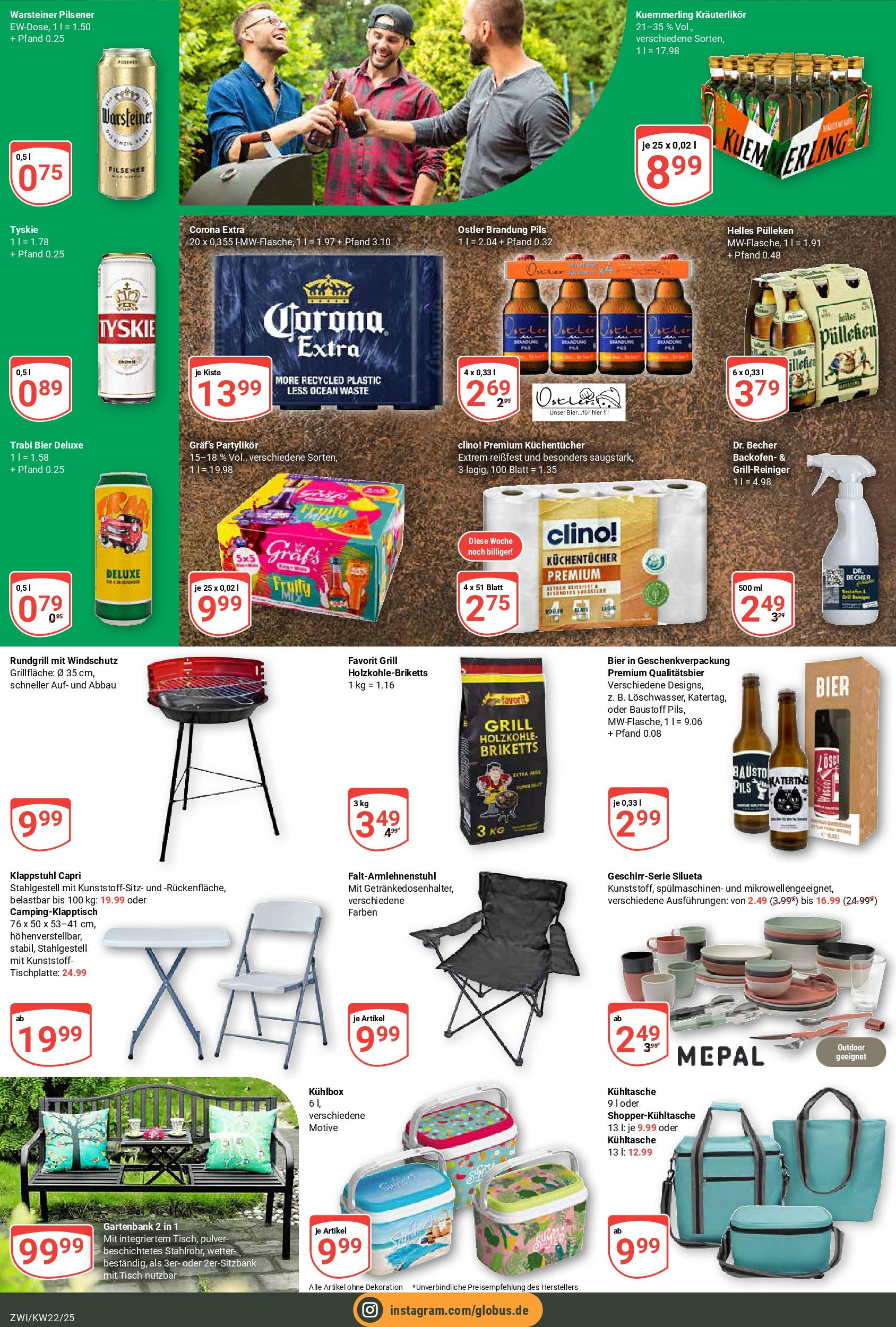 Globus prospekt Zwickau	 (ab 25.05.2025) » Angebote online | Seite: 25 | Produkte: Helles pulleken, Bier, Box, Warsteiner
