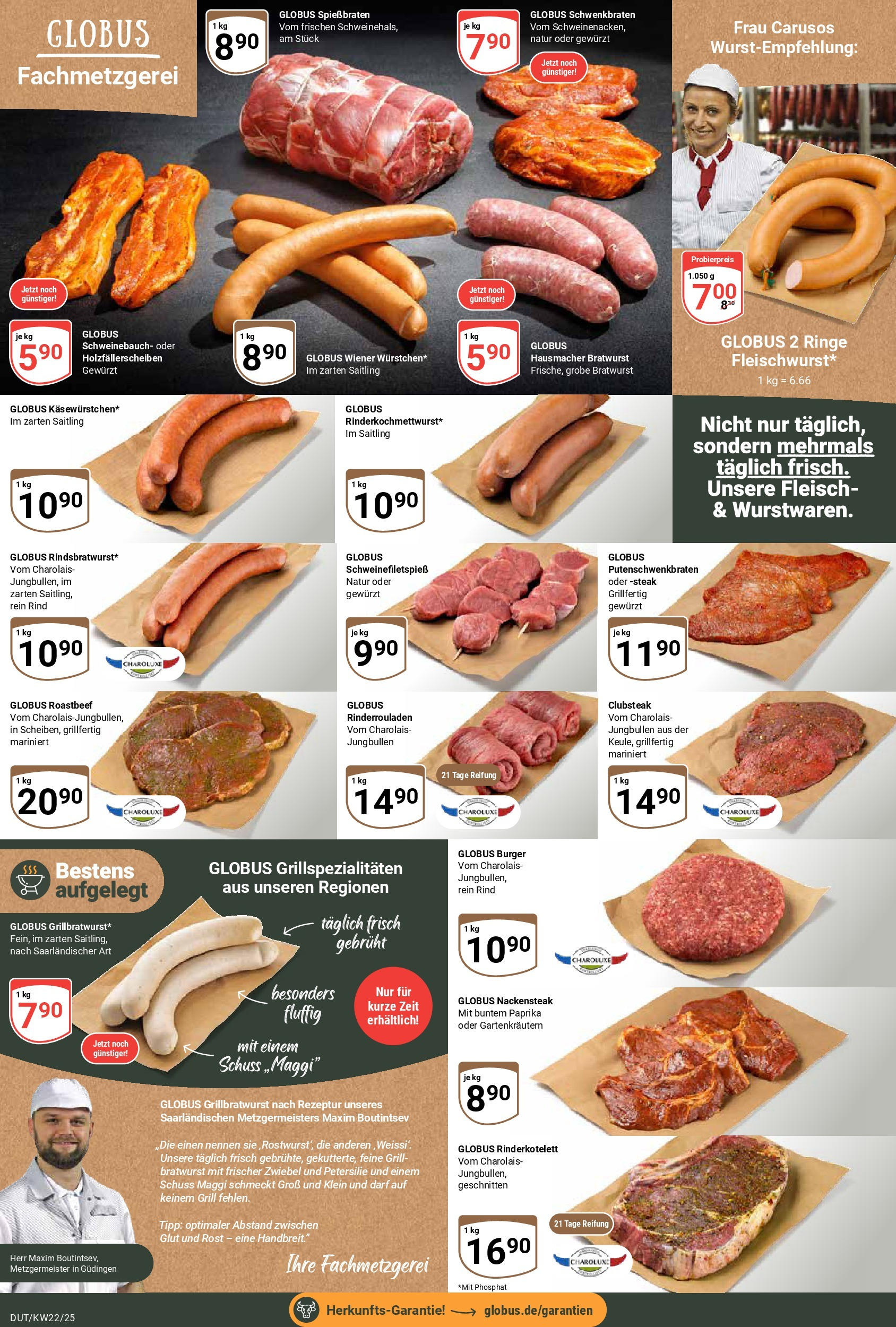 Globus prospekt Wetzlar-Dutenhofen (ab 25.05.2025) » Angebote ab Montag | Seite: 9 | Produkte: Schweinebauch, Paprika, Petersilie, Fleisch Globus prospekt Wetzlar-Dutenhofen (ab 25.05.2025) » Angebote online | Seite: 9 | Produkte: Schweinebauch, Paprika, Petersilie, Fleisch