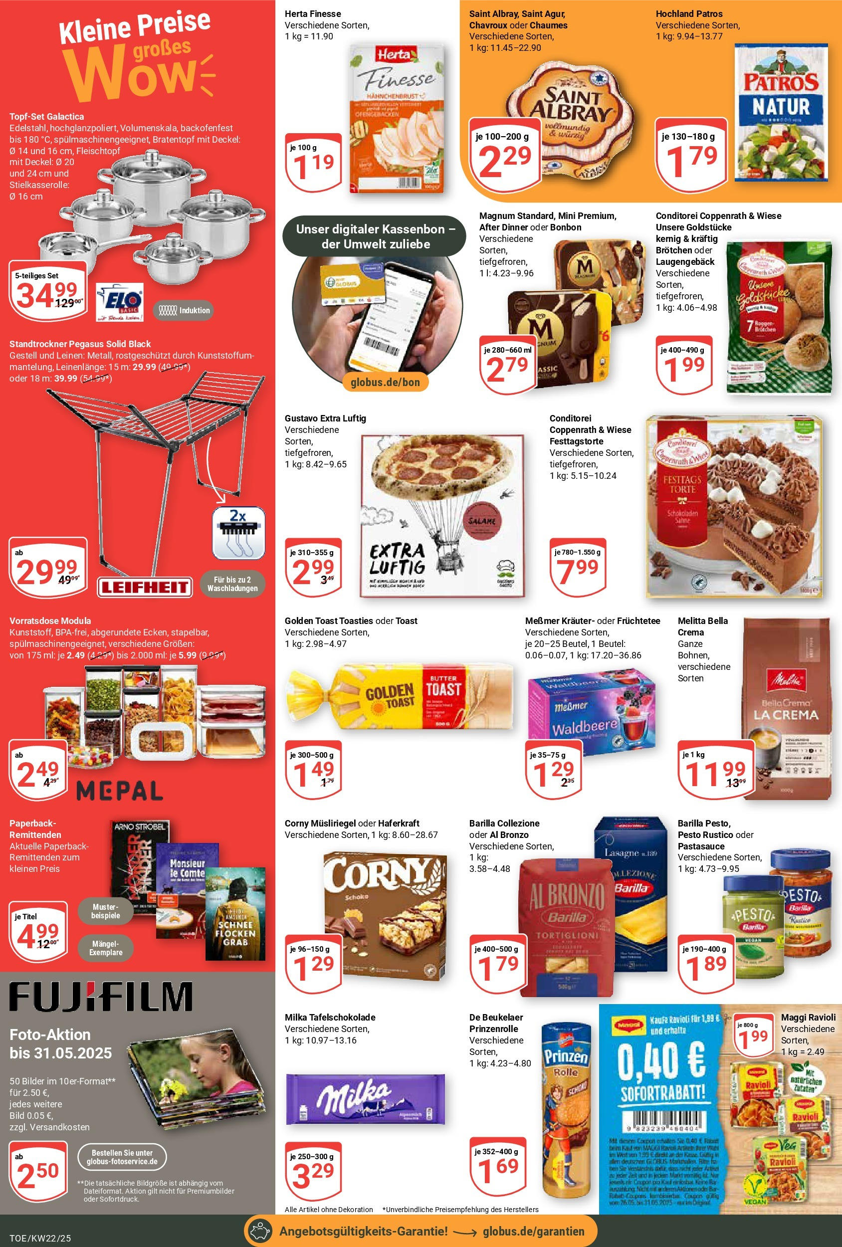 Globus prospekt Tönisvorst	 (ab 25.05.2025) » Angebote online | Seite: 2 | Produkte: Butter, Patros, Sahne, Flocken