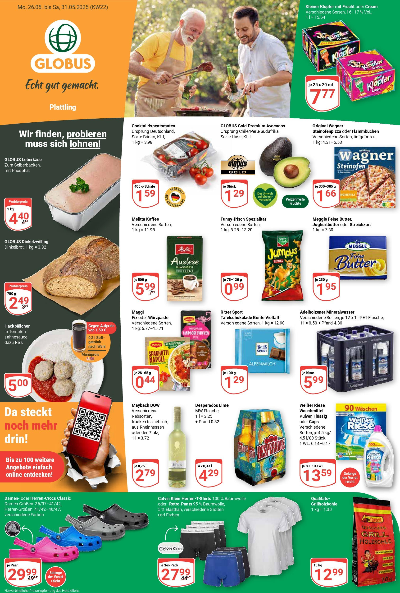 Globus prospekt Plattling	 (ab 25.05.2025) » Angebote online | Seite: 1 | Produkte: Maggi, Kaffee, Desperados, Maggi fix