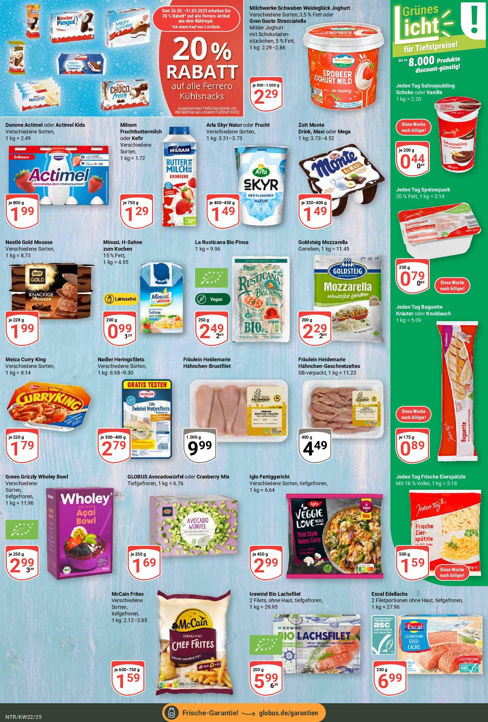 Globus prospekt Neutraubling	 (ab 25.05.2025) » Angebote online | Seite: 12 | Produkte: Butter, Joghurt, Skyr, Sahne