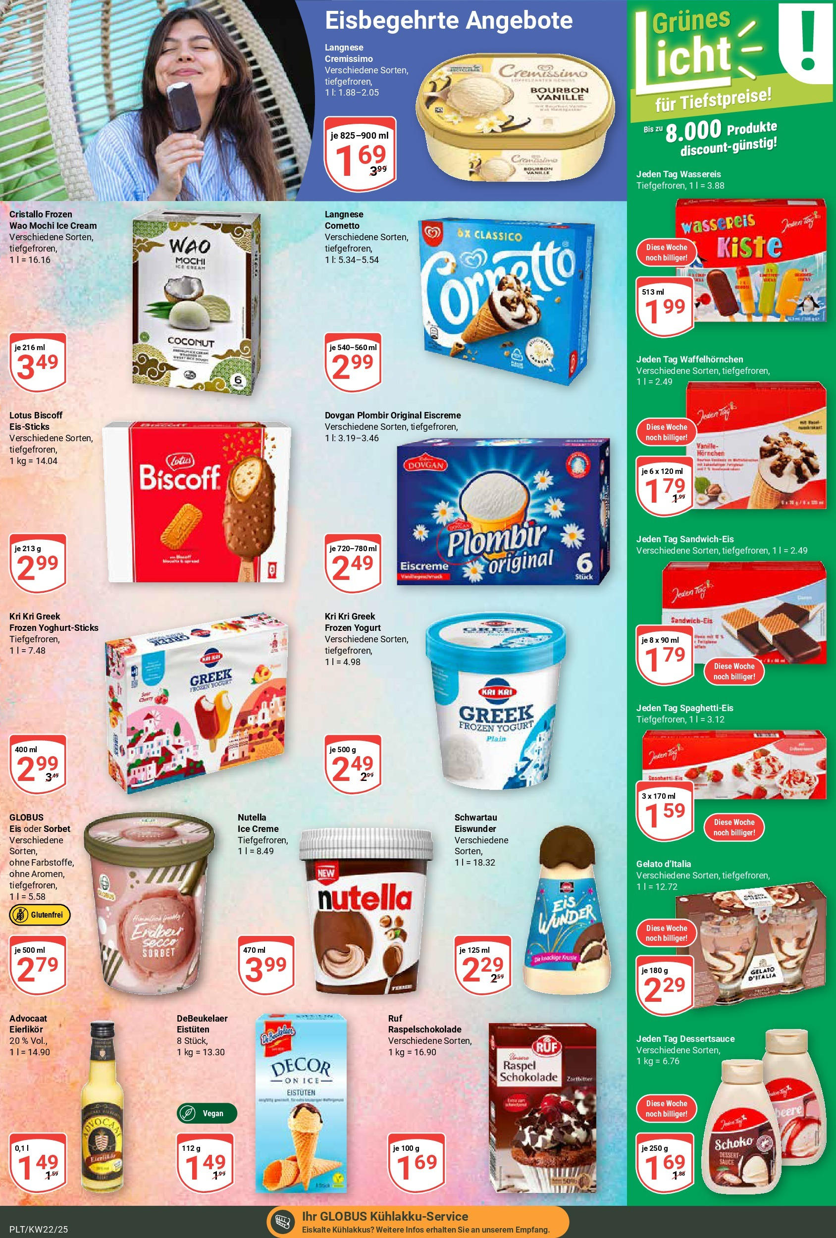 Globus prospekt Plattling	 (ab 25.05.2025) » Angebote online | Seite: 11 | Produkte: Langnese, Langnese cremissimo, Schokolade, Mochi