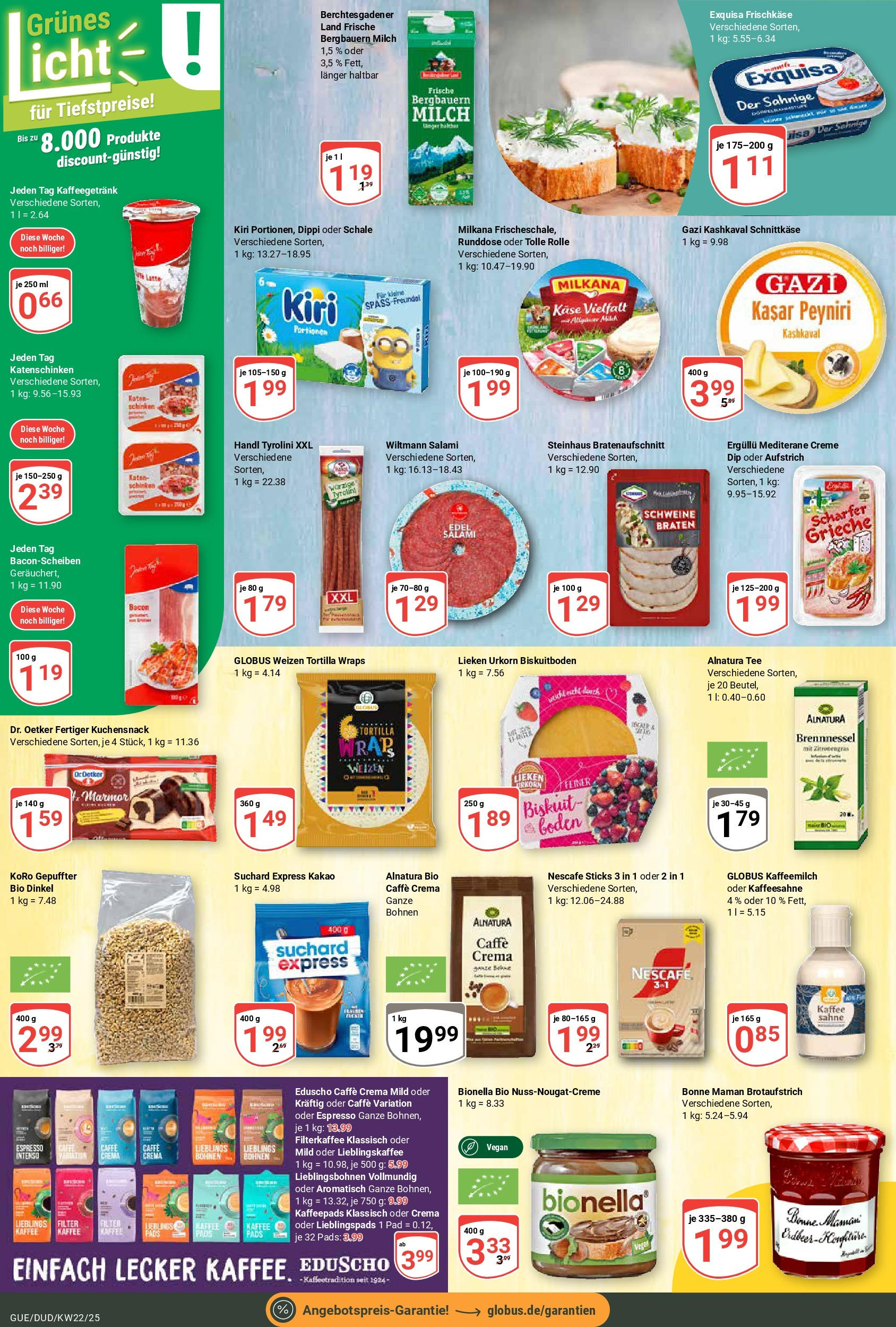 Globus prospekt Saarbrücken-Güdingen	 (ab 25.05.2025) » Angebote online | Seite: 15 | Produkte: Nescafe, Milch, Creme, Salami