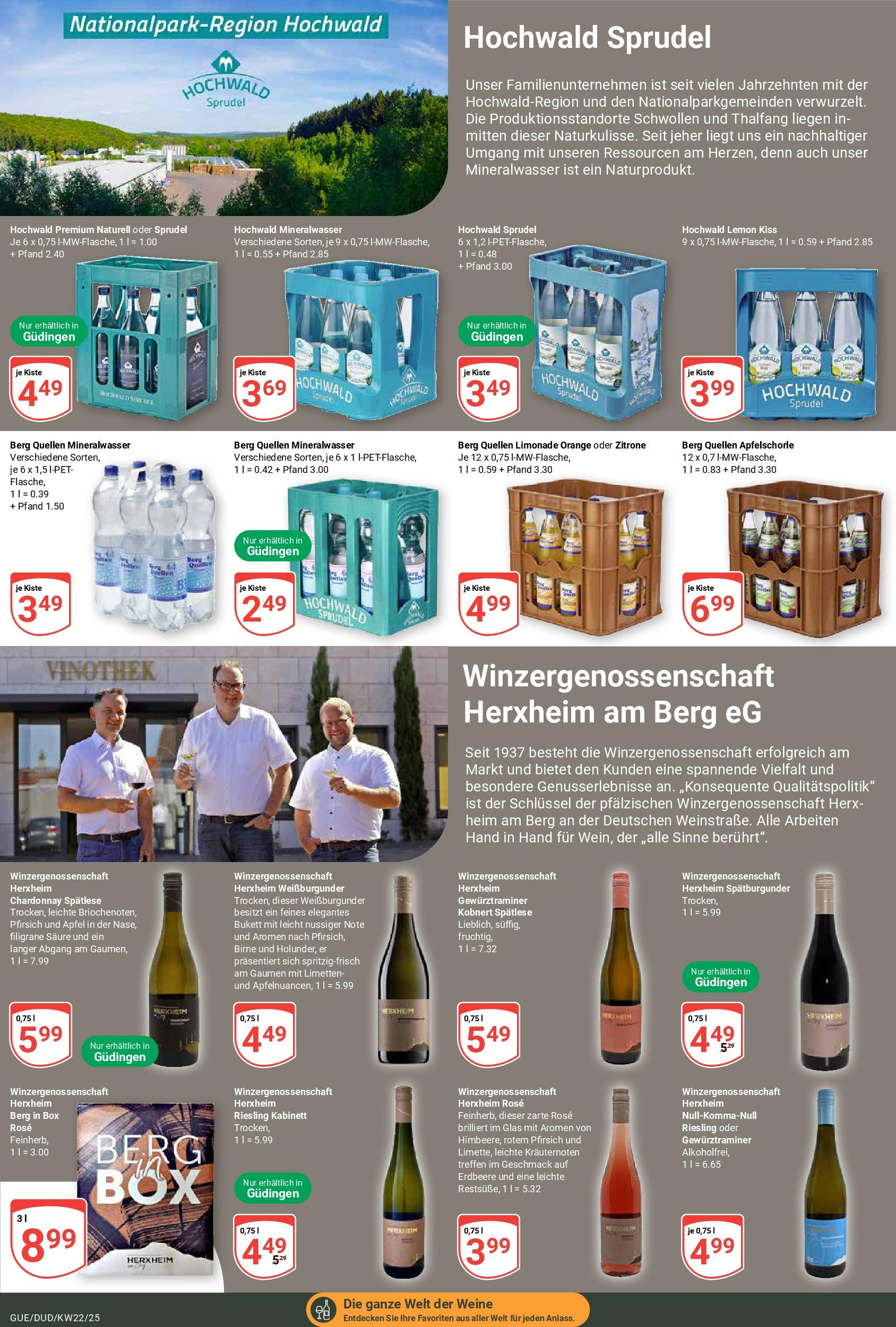 Globus prospekt Saarbrücken-Güdingen	 (ab 25.05.2025) » Angebote online | Seite: 21 | Produkte: Limetten, Limonade, Mineralwasser, Birne
