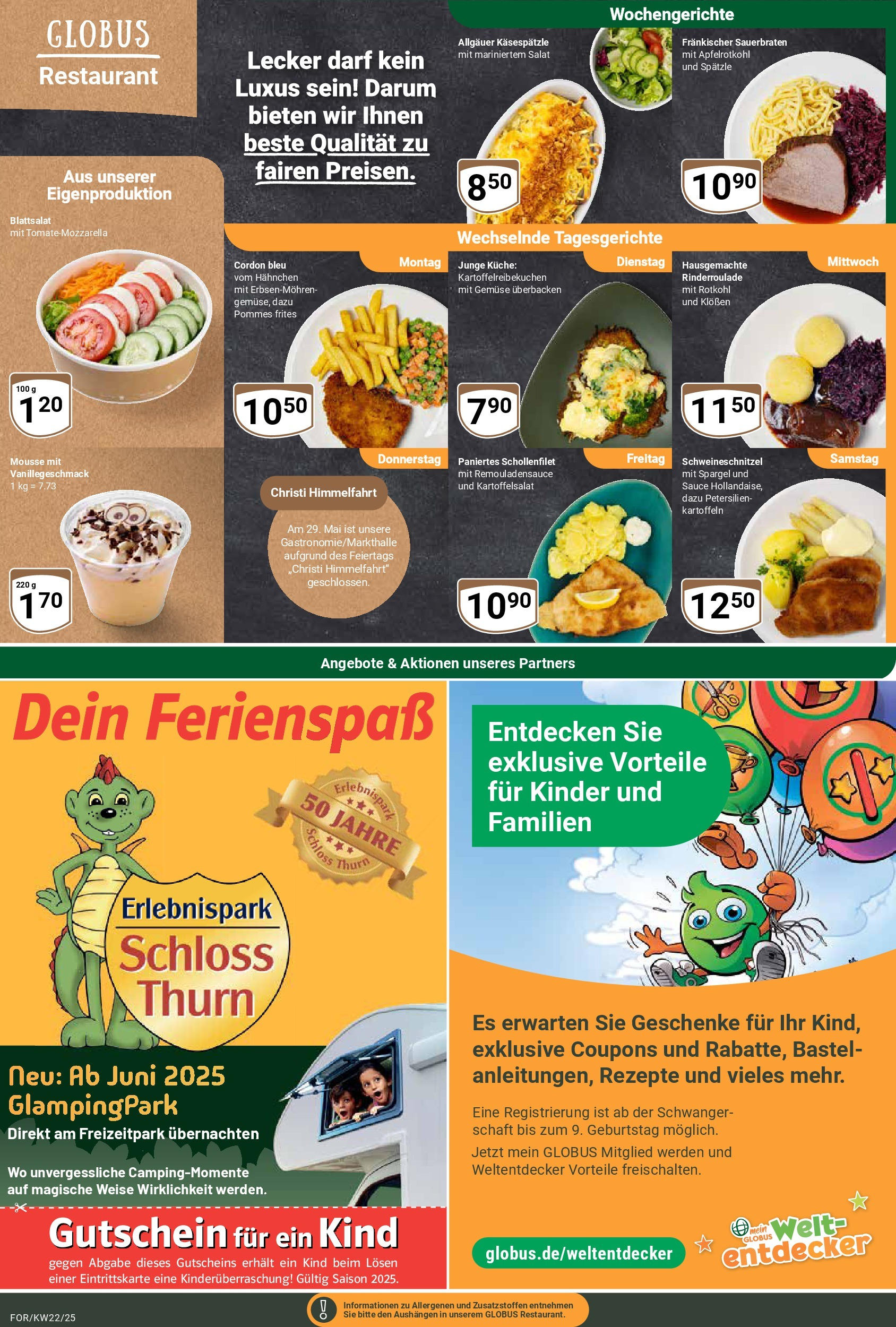 Globus prospekt Forchheim	 (ab 25.05.2025) » Angebote online | Seite: 7 | Produkte: Küche, Schnitzel, Gemüse, Salat