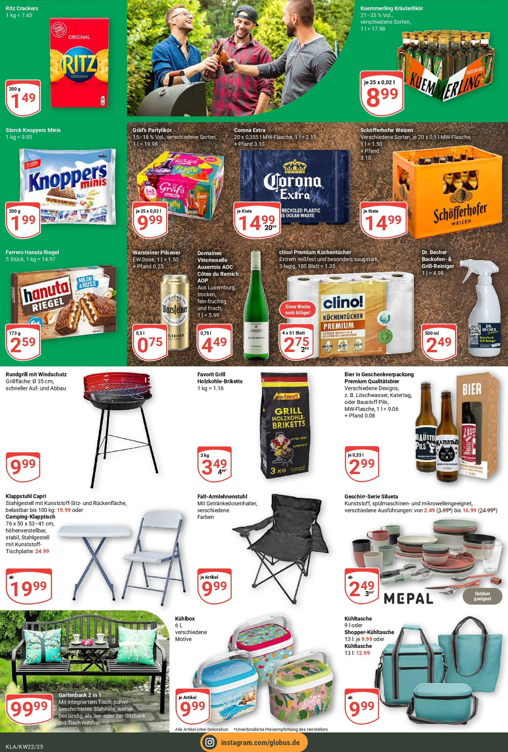 Globus prospekt Kaiserslautern	 (ab 25.05.2025) » Angebote online | Seite: 2 | Produkte: Grill, Pils, Kuemmerling, Knoppers