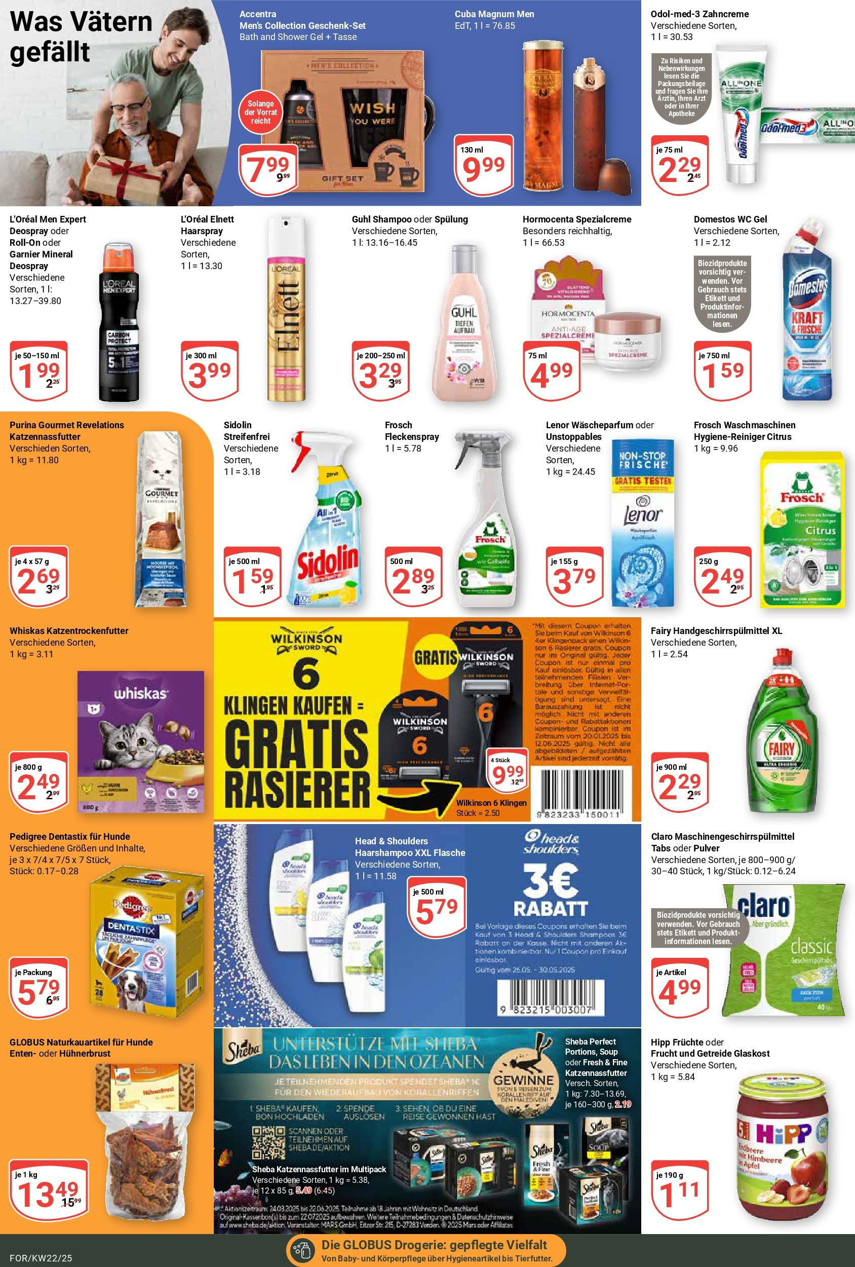 Globus prospekt Forchheim	 (ab 25.05.2025) » Angebote online | Seite: 17 | Produkte: Shampoo, Pedigree, Himbeere, Wein
