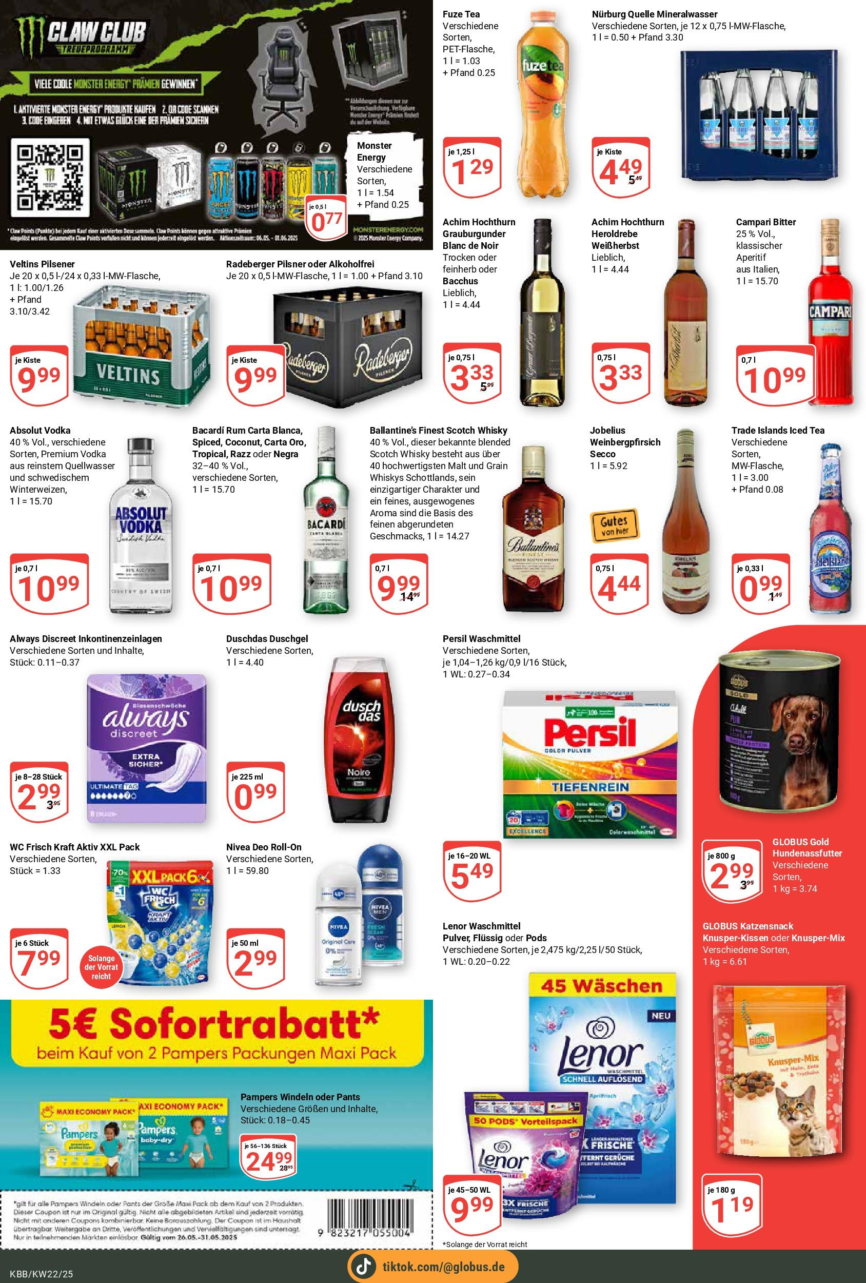 Globus prospekt Koblenz-Bubenheim (ab 25.05.2025) » Angebote ab Montag | Seite: 8 | Produkte: Campari, Duschgel, Wc frisch, Persil Globus prospekt Koblenz-Bubenheim (ab 25.05.2025) » Angebote online | Seite: 8 | Produkte: Campari, Duschgel, Wc frisch, Persil