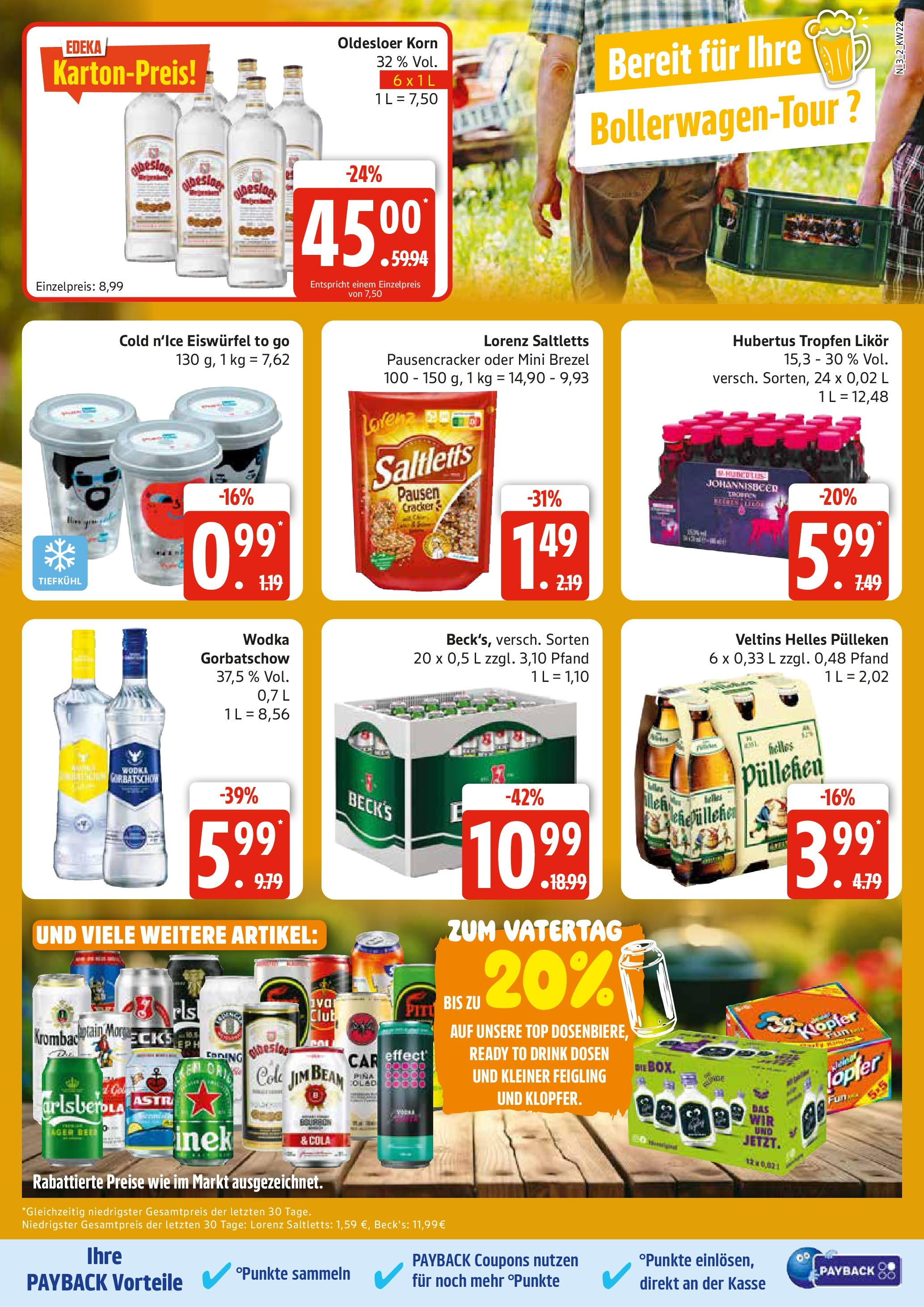 Edeka prospekt Rostock	 (ab 25.05.2025) » Angebote Online | Seite: 3 | Produkte: Helles pulleken, Top, Hubertus tropfen, Veltins