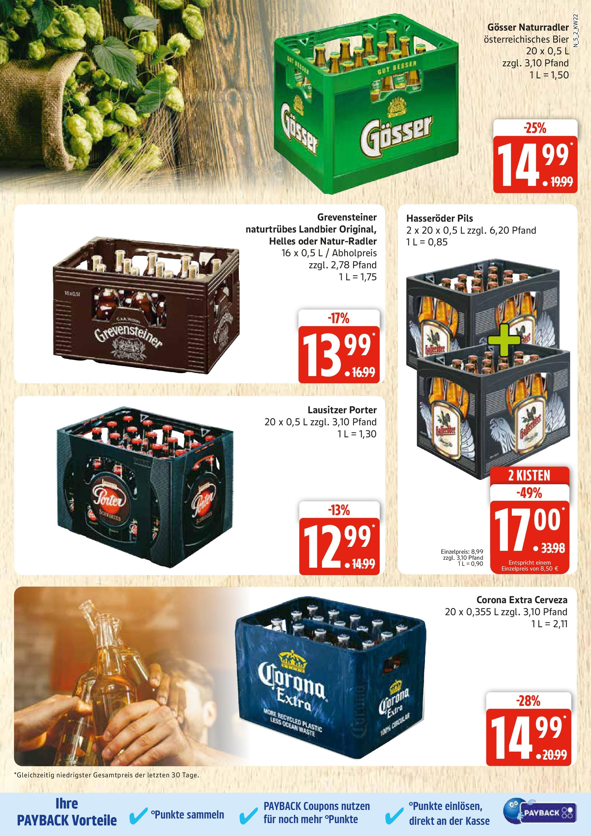 Edeka prospekt Rostock	 (ab 25.05.2025) » Angebote Online | Seite: 5 | Produkte: Bier, Pils, Hasseröder