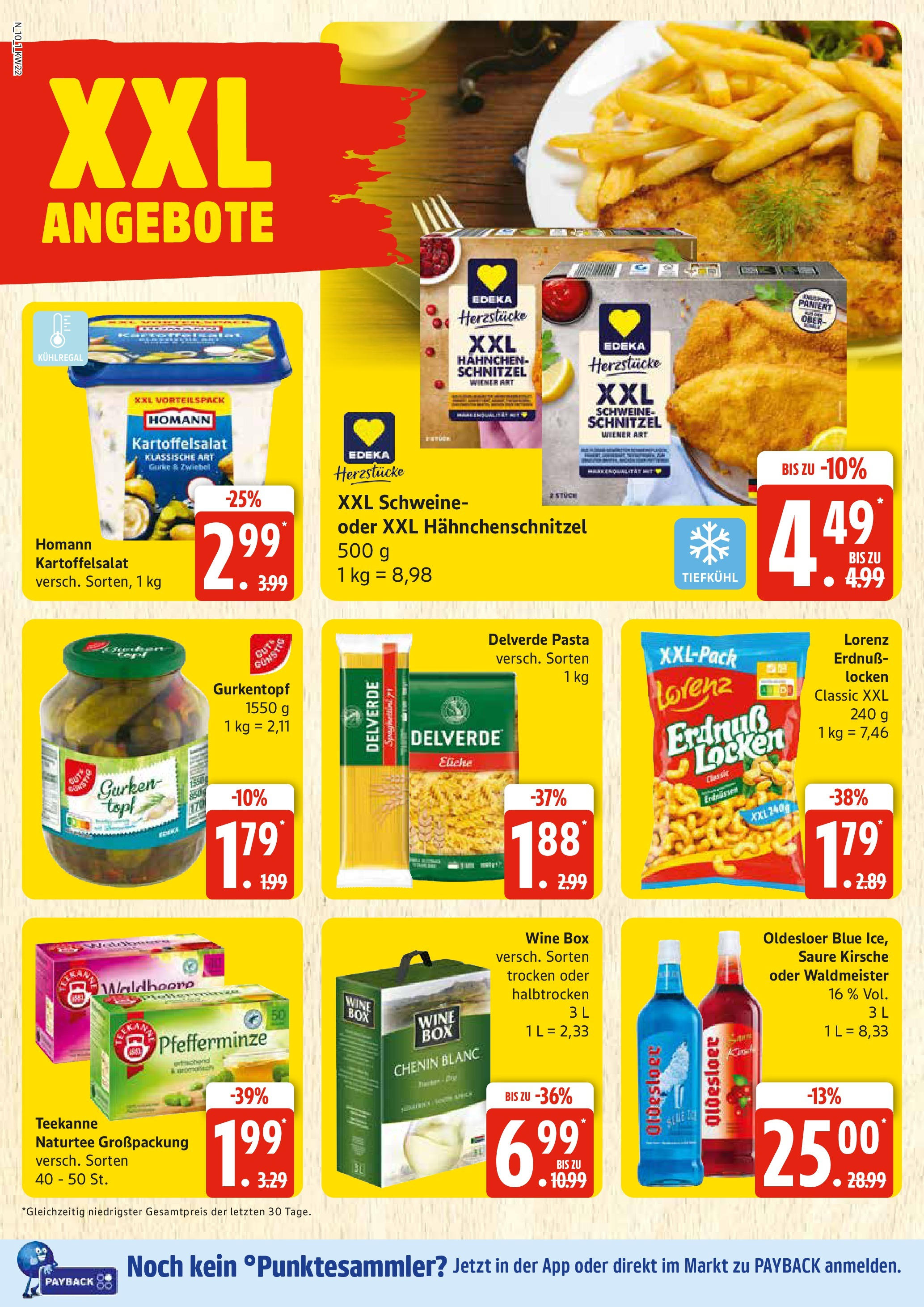 Edeka prospekt Rostock	 (ab 25.05.2025) » Angebote Online | Seite: 10 | Produkte: Hahnchen, Oldesloer, Schnitzel, Pasta