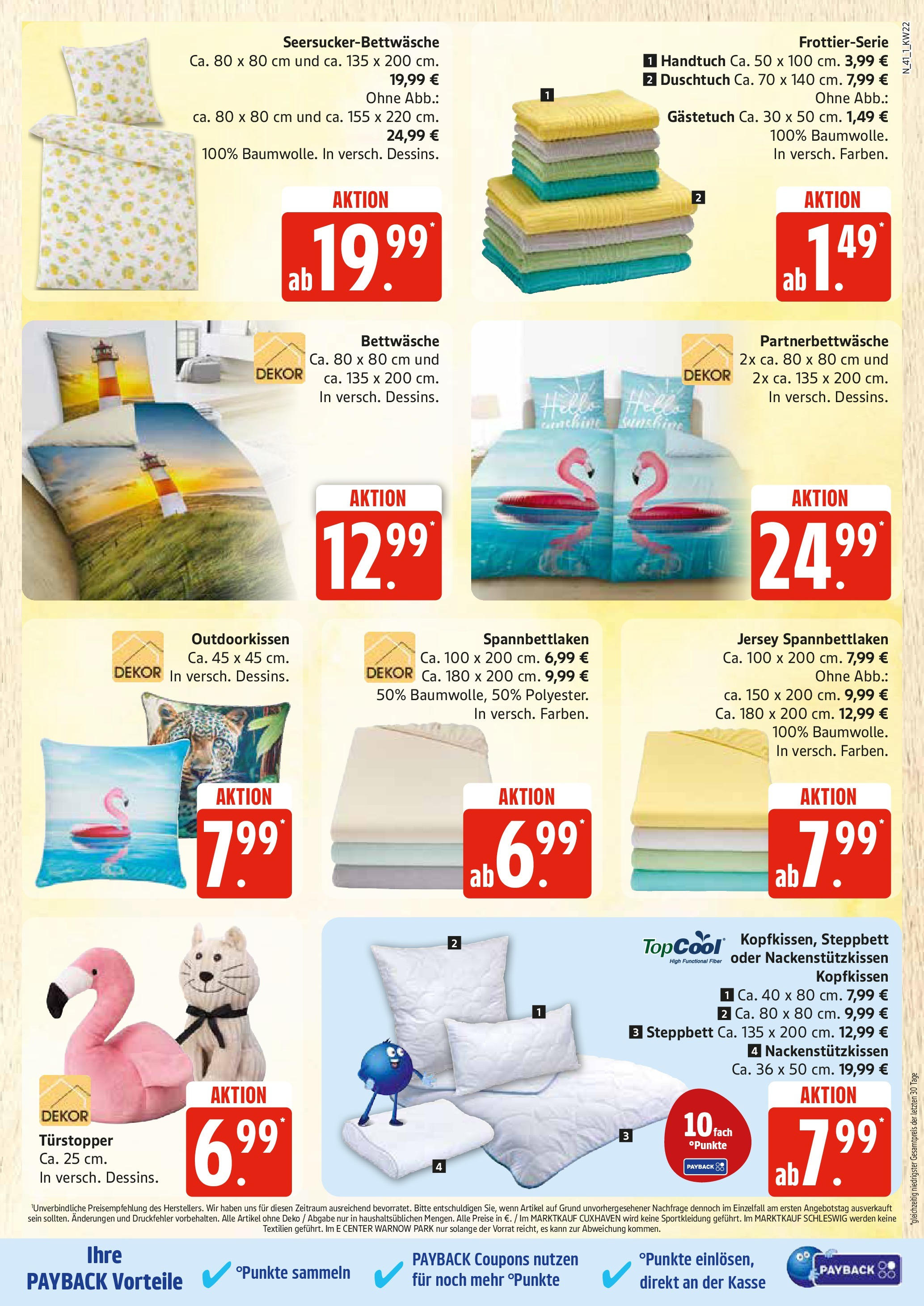 Edeka prospekt Rostock	 (ab 25.05.2025) » Angebote Online | Seite: 41 | Produkte: Bettwäsche, Kopfkissen