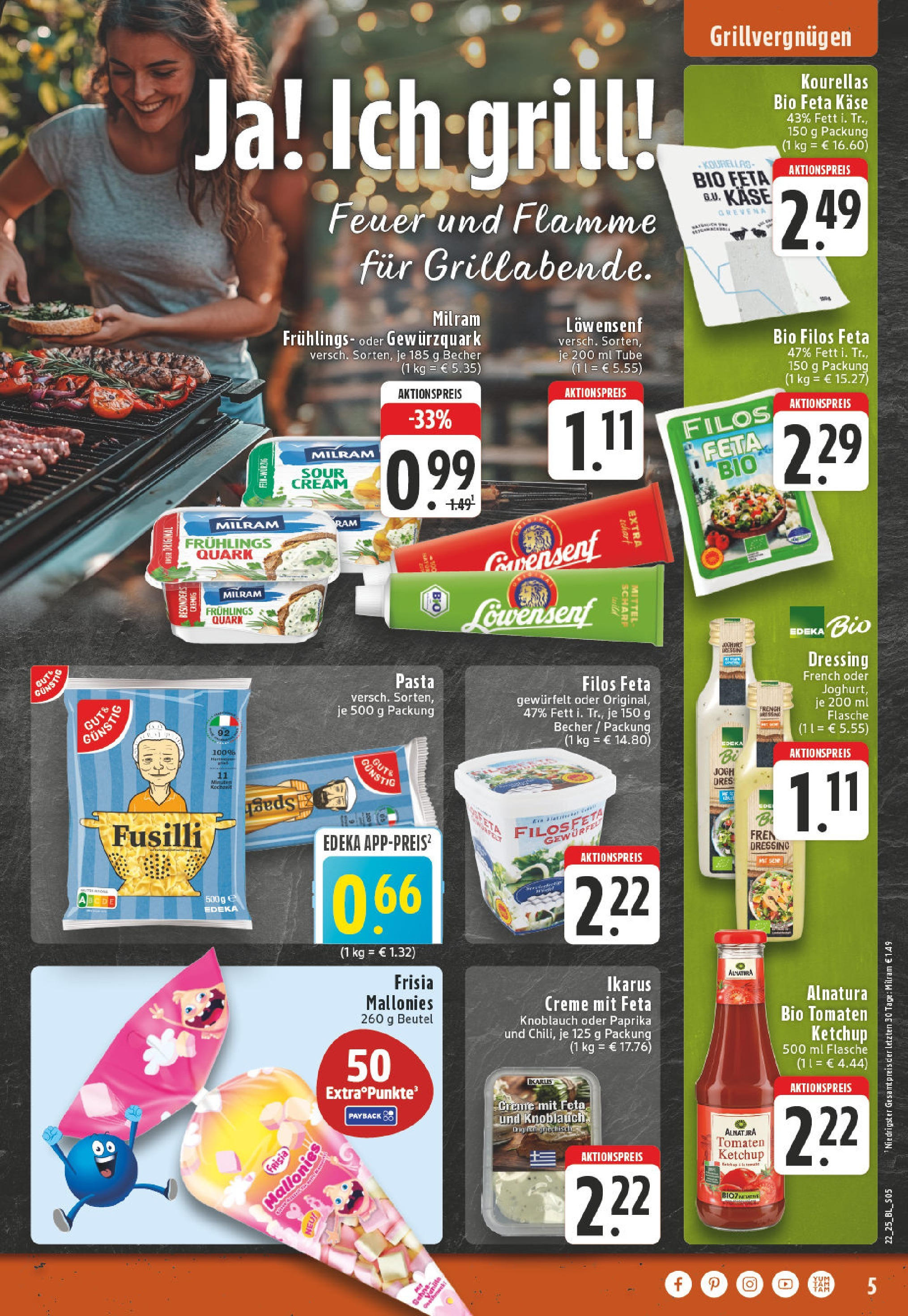 Edeka prospekt Hattingen-Holthausen (ab 25.05.2025) » Angebote Online | Seite: 5 | Produkte: Grill, Tomaten, Creme, Pasta Edeka prospekt Hattingen-Holthausen (ab 25.05.2025) » Angebote Online | Seite: 5 | Produkte: Grill, Tomaten, Creme, Pasta