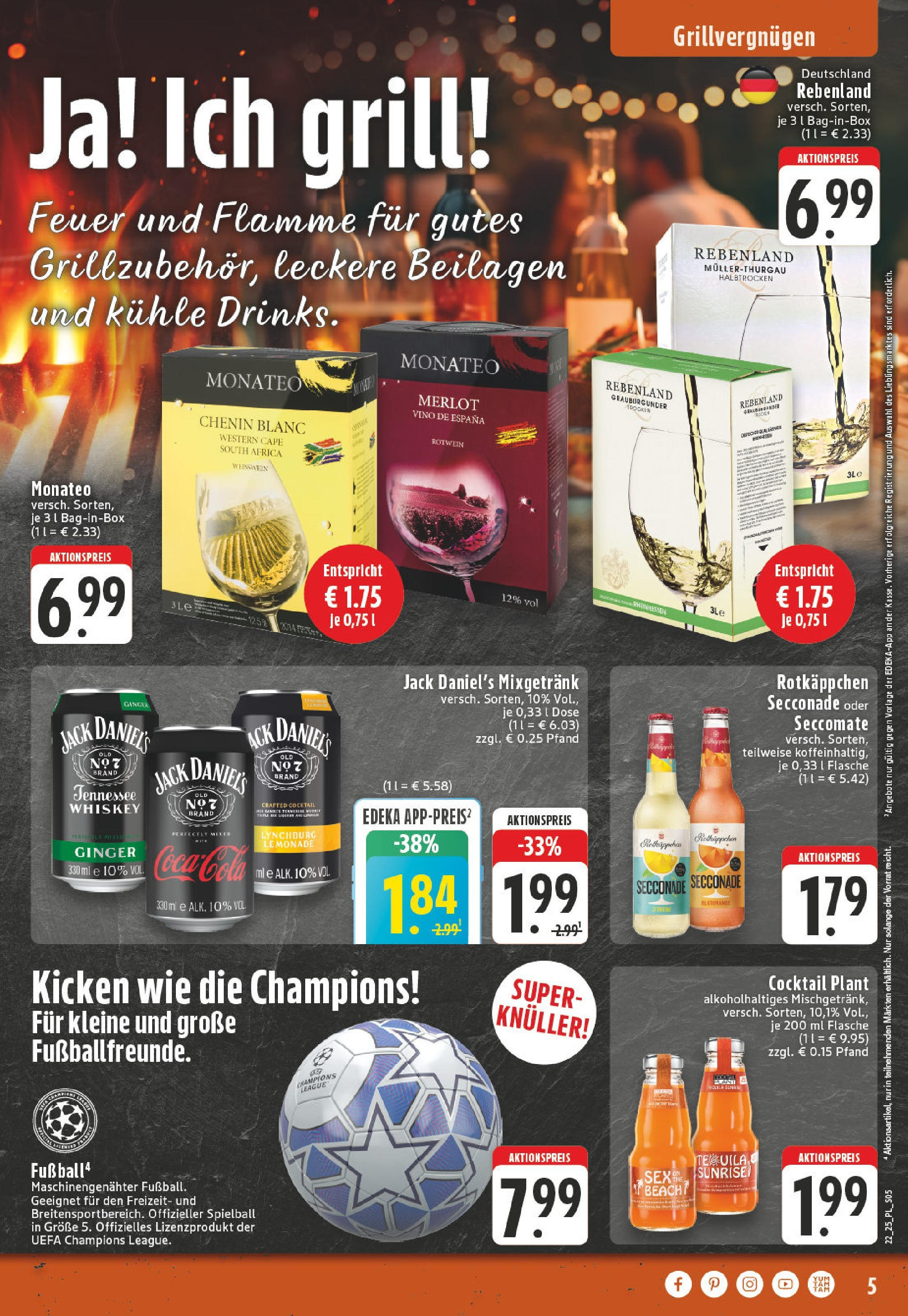 Edeka prospekt Castrop-Rauxel (ab 25.05.2025) » Angebote Online | Seite: 5 | Produkte: Grill, Rotwein, Merlot, Fußball Edeka prospekt Castrop-Rauxel (ab 25.05.2025) » Angebote Online | Seite: 5 | Produkte: Grill, Rotwein, Merlot, Fußball