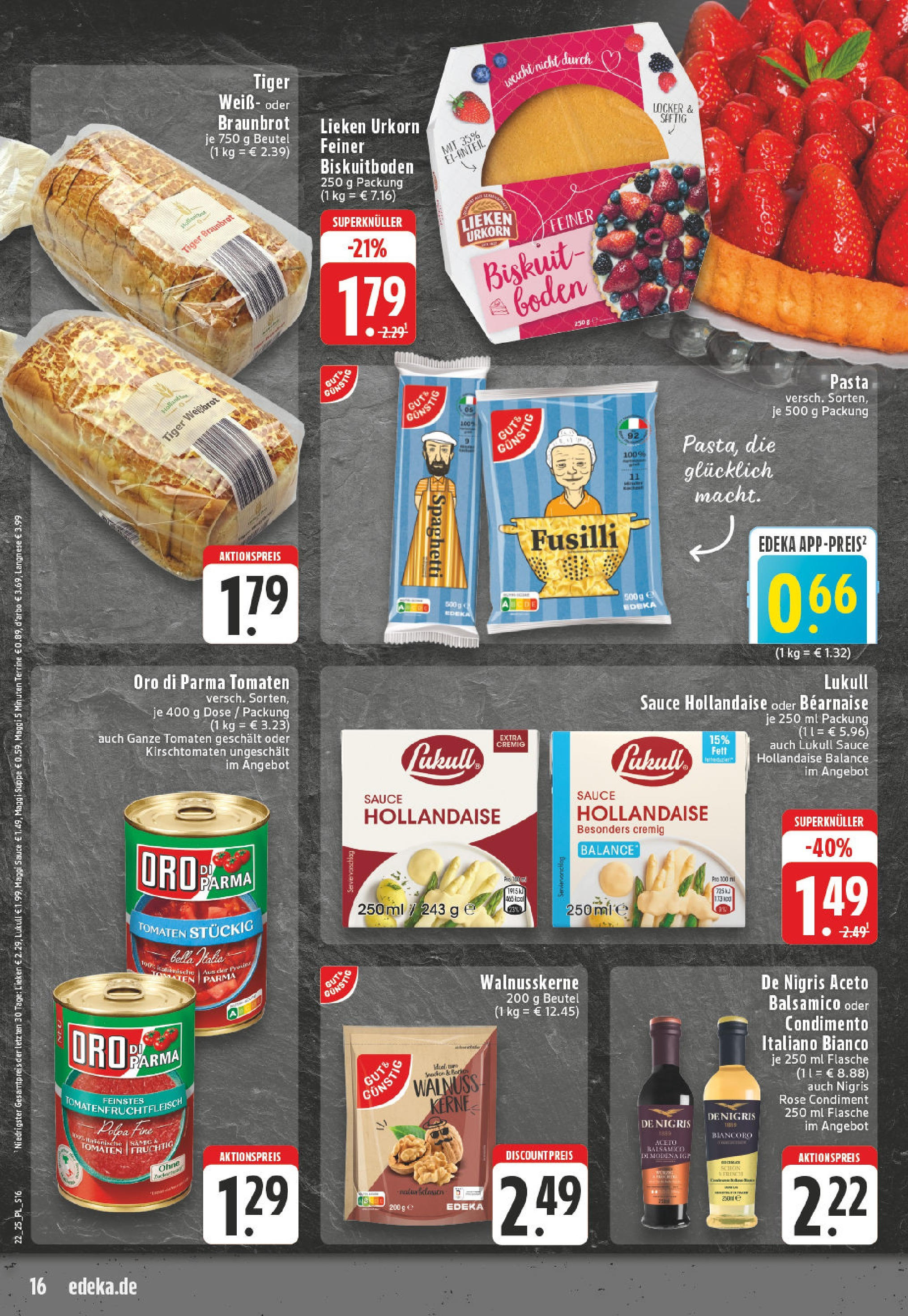 Edeka prospekt Castrop-Rauxel (ab 25.05.2025) » Angebote Online | Seite: 16 | Produkte: Langnese, Oro di parma, Maggi suppe, Pasta Edeka prospekt Castrop-Rauxel (ab 25.05.2025) » Angebote Online | Seite: 16 | Produkte: Langnese, Oro di parma, Maggi suppe, Pasta