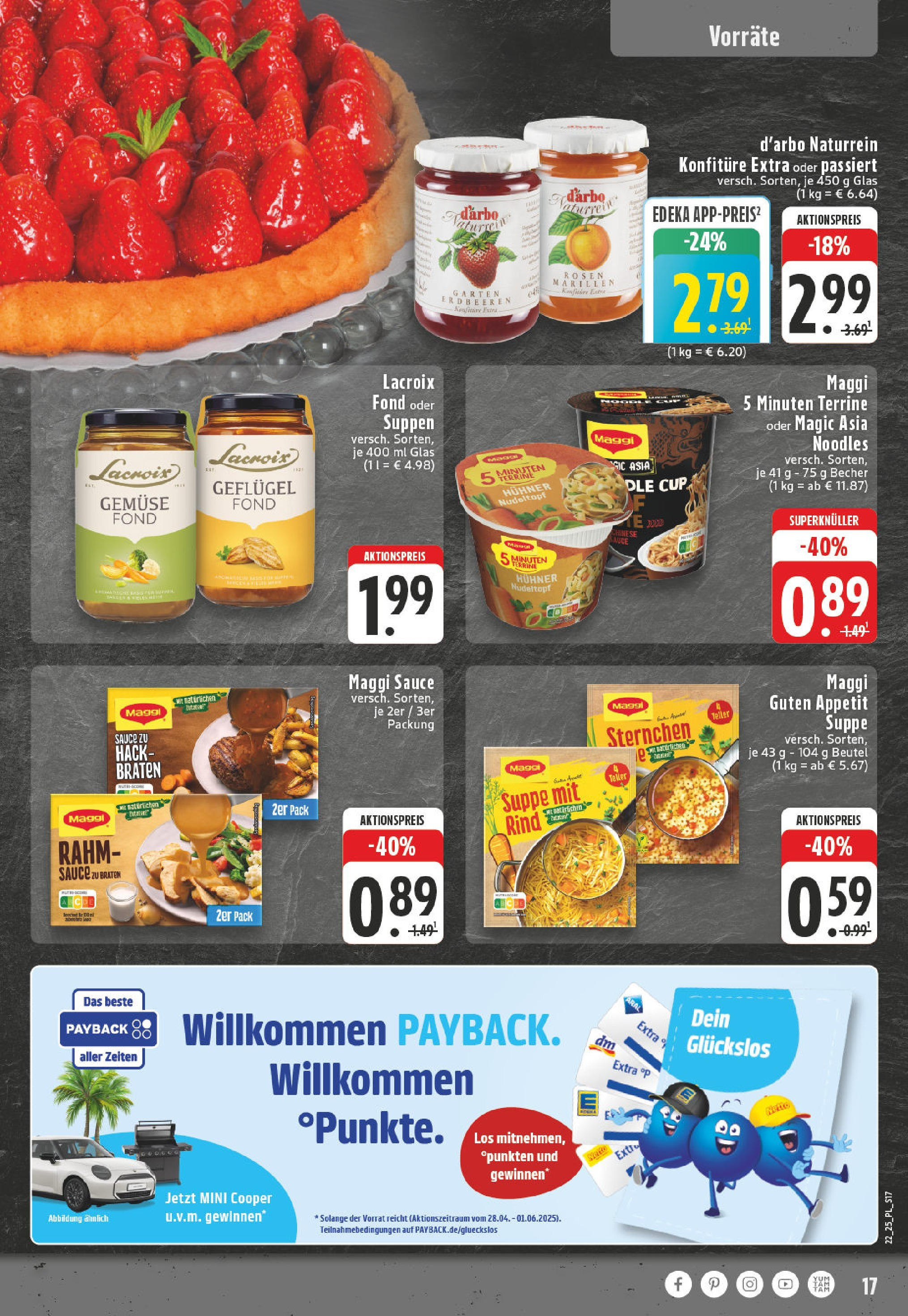Edeka prospekt Castrop-Rauxel (ab 25.05.2025) » Angebote Online | Seite: 17 | Produkte: Maggi, Gemüse, Erdbeeren, Maggi 5 minuten terrine Edeka prospekt Castrop-Rauxel (ab 25.05.2025) » Angebote Online | Seite: 17 | Produkte: Maggi, Gemüse, Erdbeeren, Maggi 5 minuten terrine