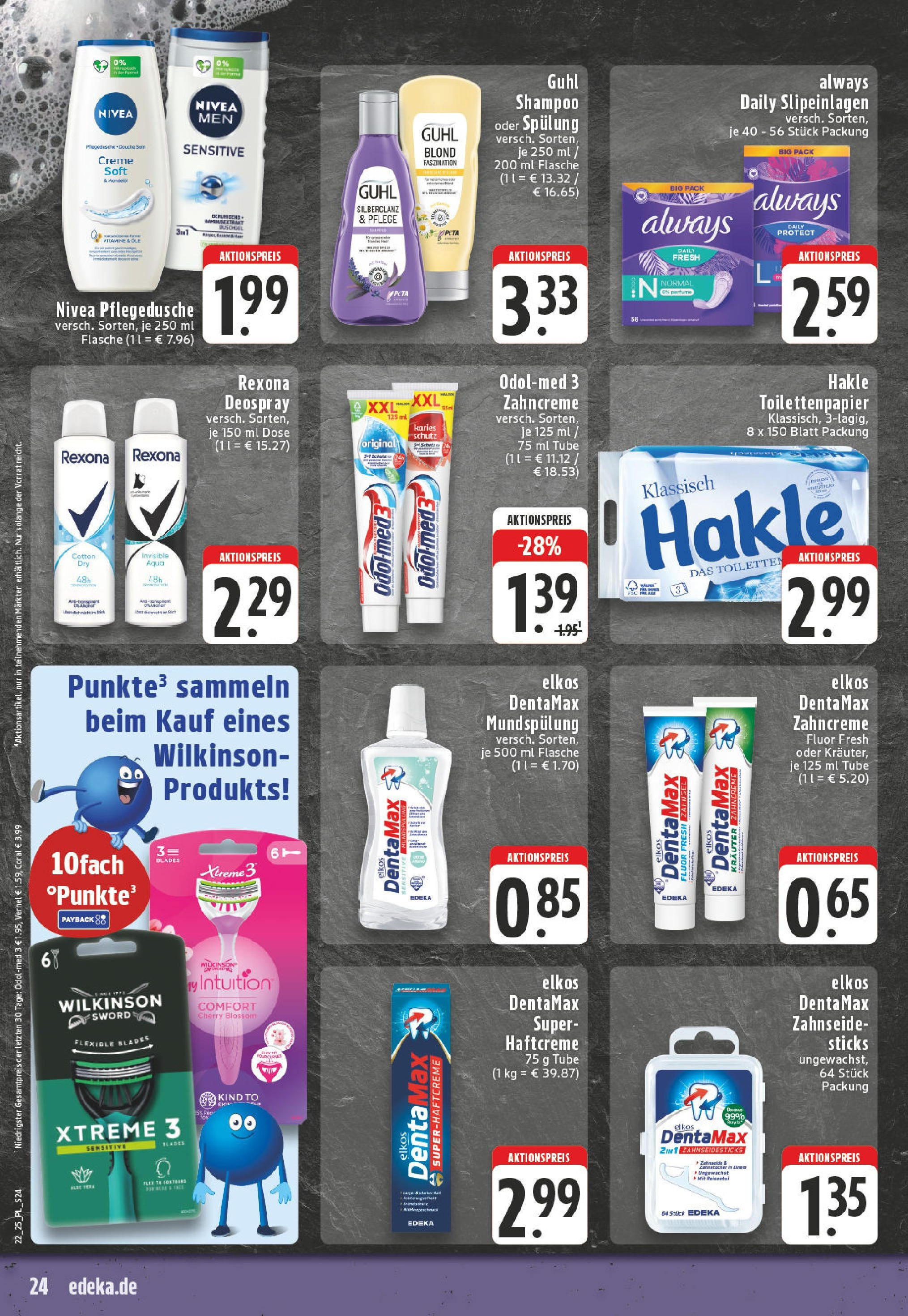 Edeka prospekt Castrop-Rauxel (ab 25.05.2025) » Angebote Online | Seite: 24 | Produkte: Coral, Spülung, Deospray, Vernel Edeka prospekt Castrop-Rauxel (ab 25.05.2025) » Angebote Online | Seite: 24 | Produkte: Coral, Spülung, Deospray, Vernel