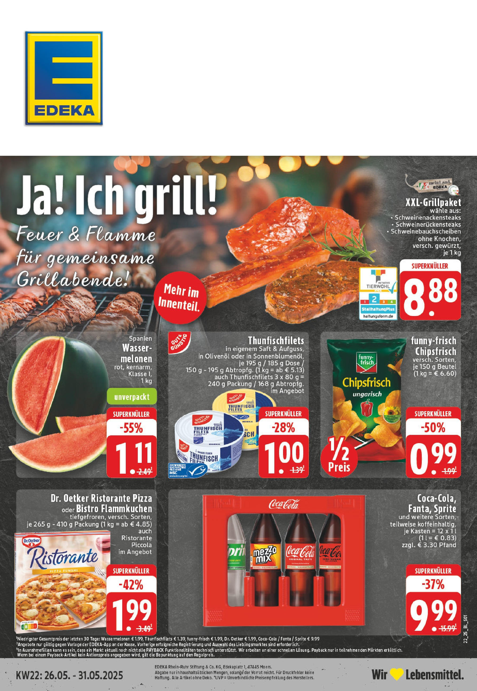 EDEKA Prospekt ab 25.05.2025 - Prospekt Ahaus-Ottenstein Online Vorschau von dem Prospekt des Geschäftes Edeka, gültig ab dem 25.05.2025
