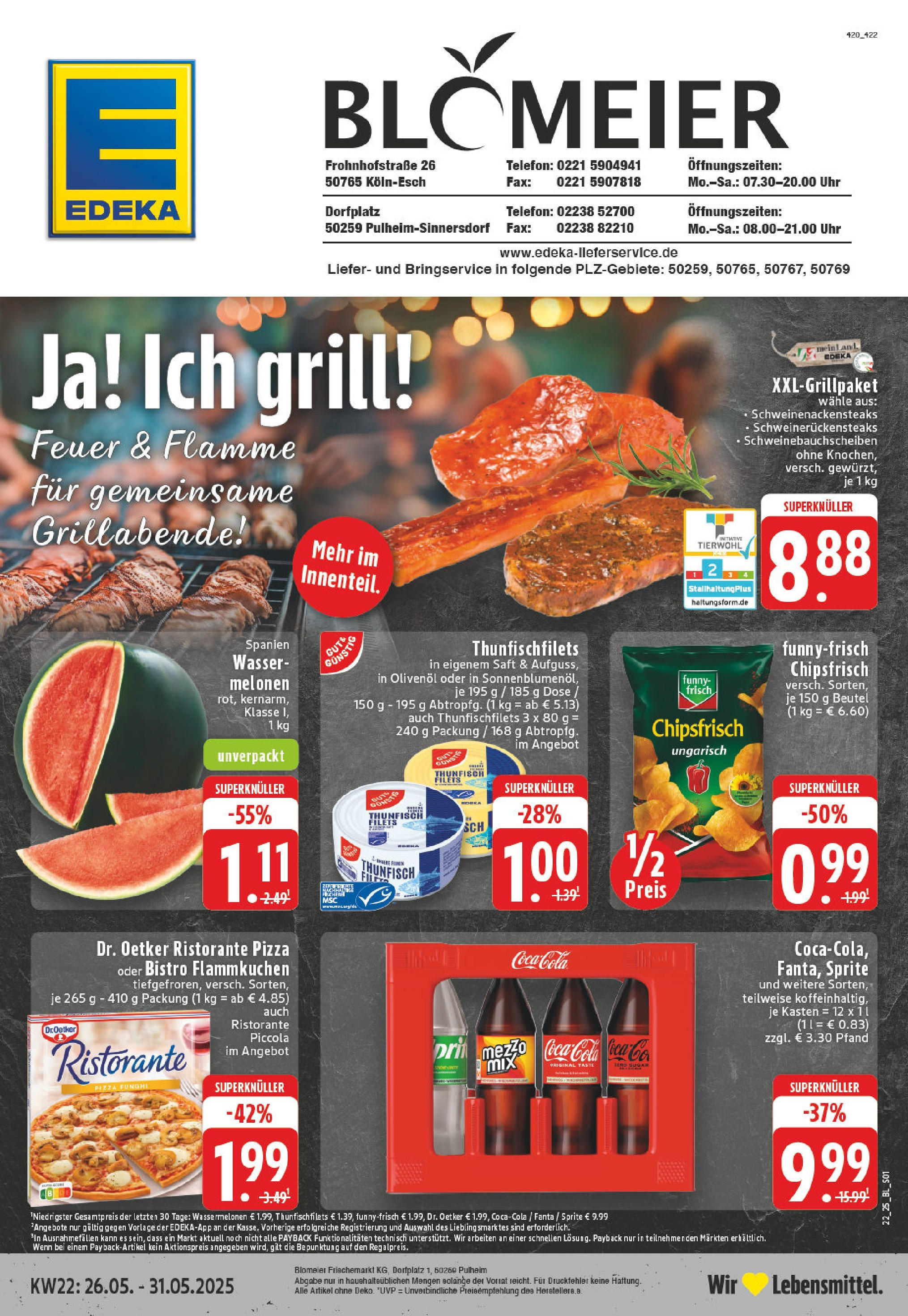 EDEKA Prospekt ab 25.05.2025 - Prospekt Pulheim - Sinnersdorf Online