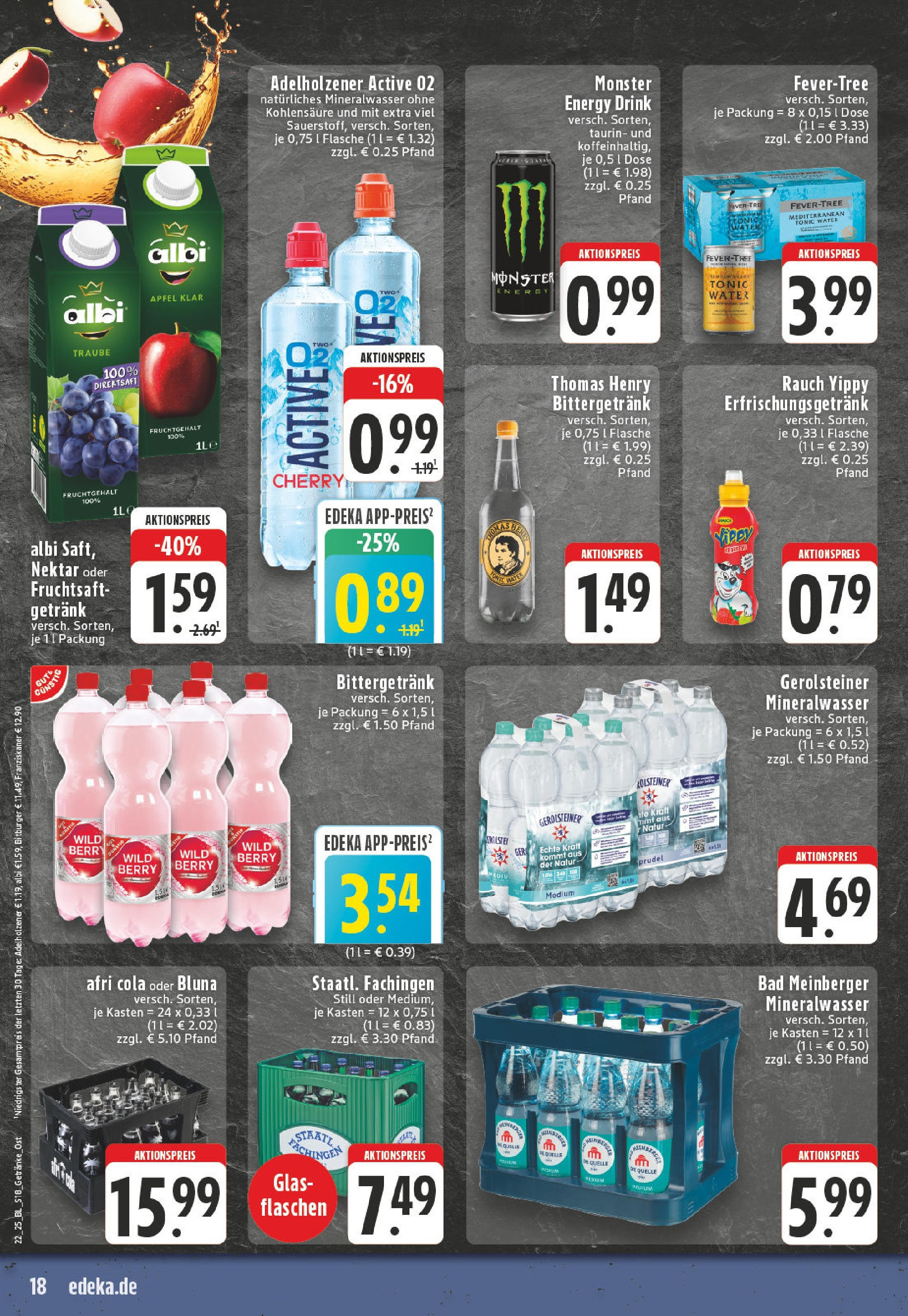 Edeka prospekt Bielefeld-Brake	 (ab 25.05.2025) » Angebote Online | Seite: 18 | Produkte: Bitburger, Cola, Bad, Mineralwasser